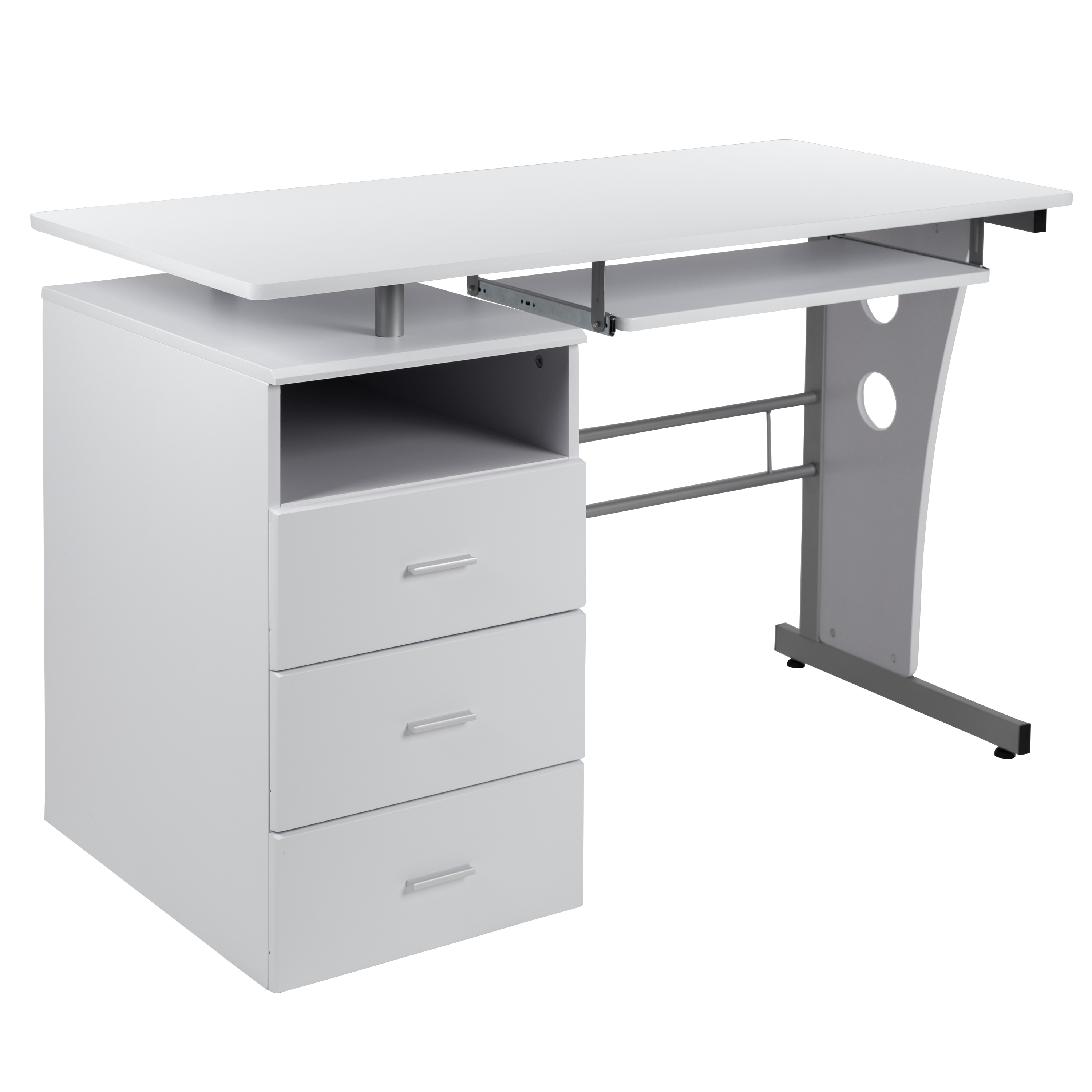 Flash Furniture 889142668107 47.25-Inches White Modern/Contemporary Computer desk