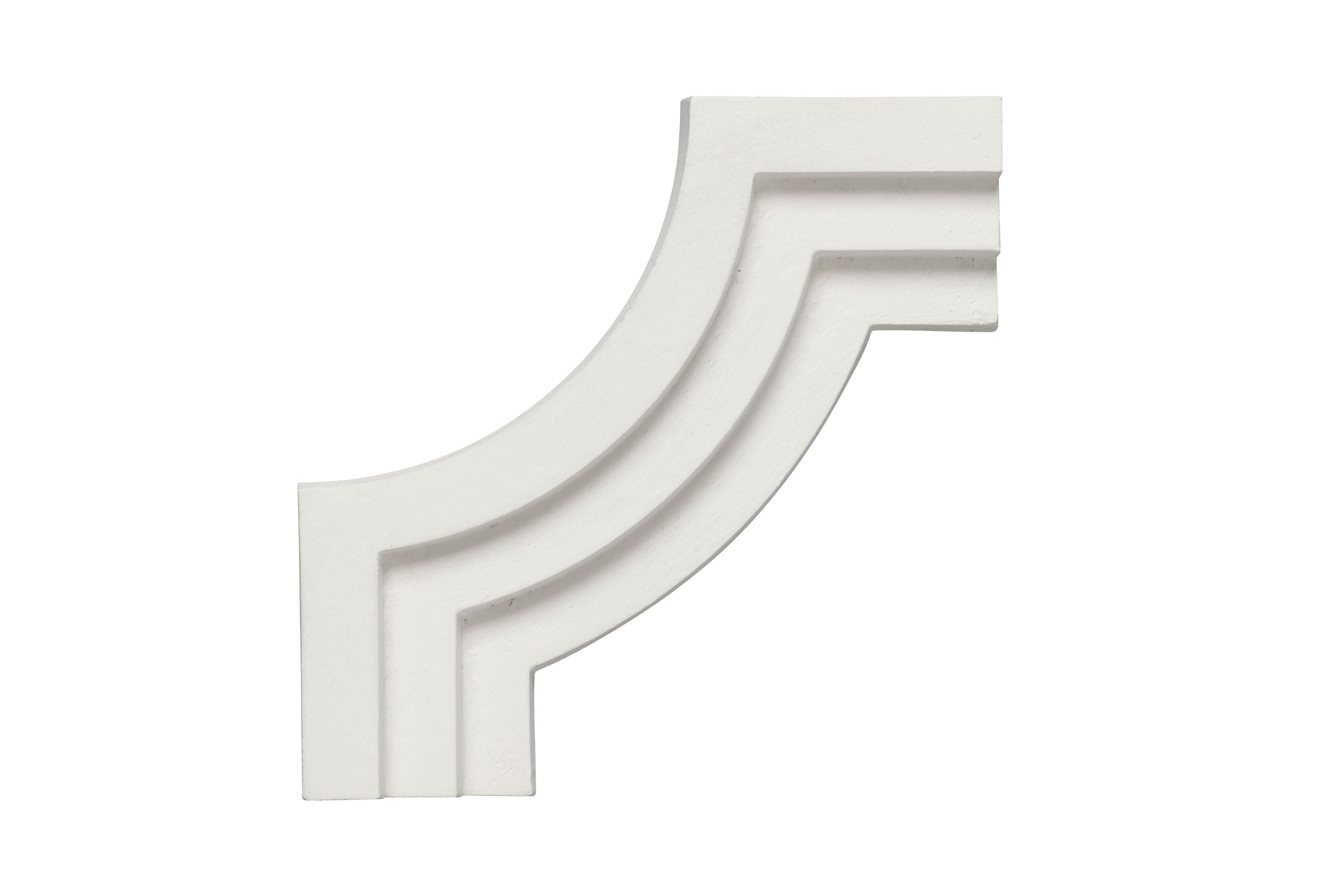 Ornamental Mouldings 20511AIDE-CRVPOLY Sawtooth 4-1/2-in x 3/8-in Unfinished PVC 20511 Corner Picture Frame Moulding