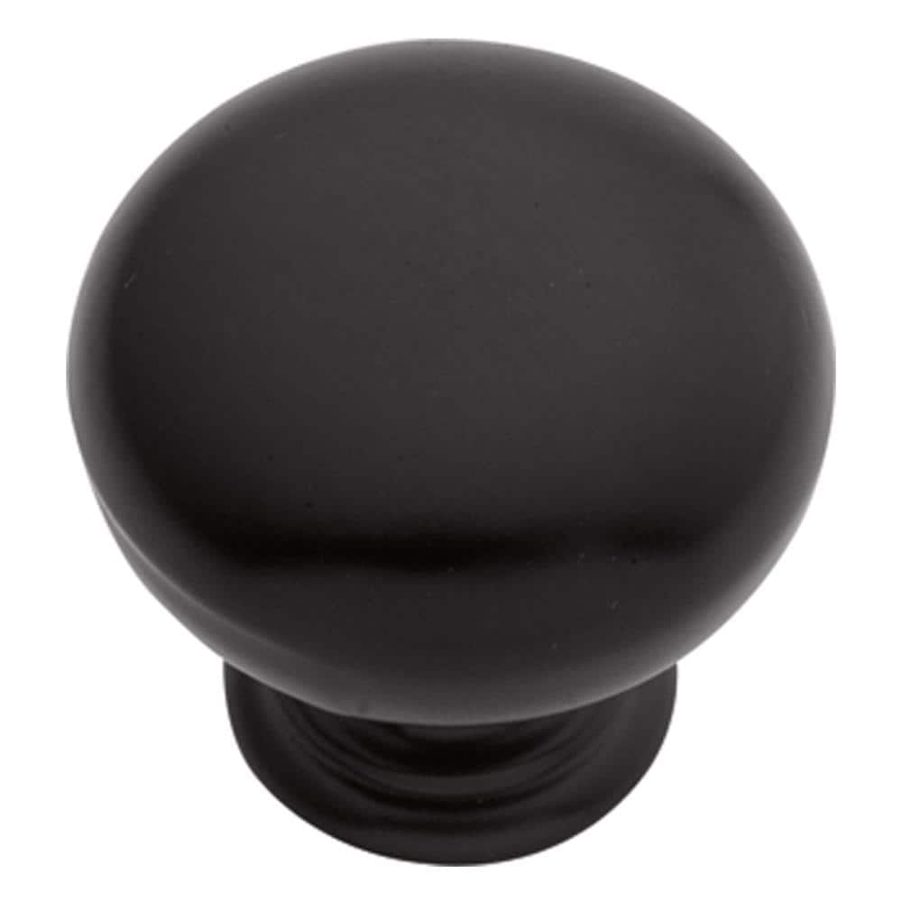 Hickory Hardware PA1217-MB Modus 1-in Matte Black Mushroom Transitional Cabinet Knob