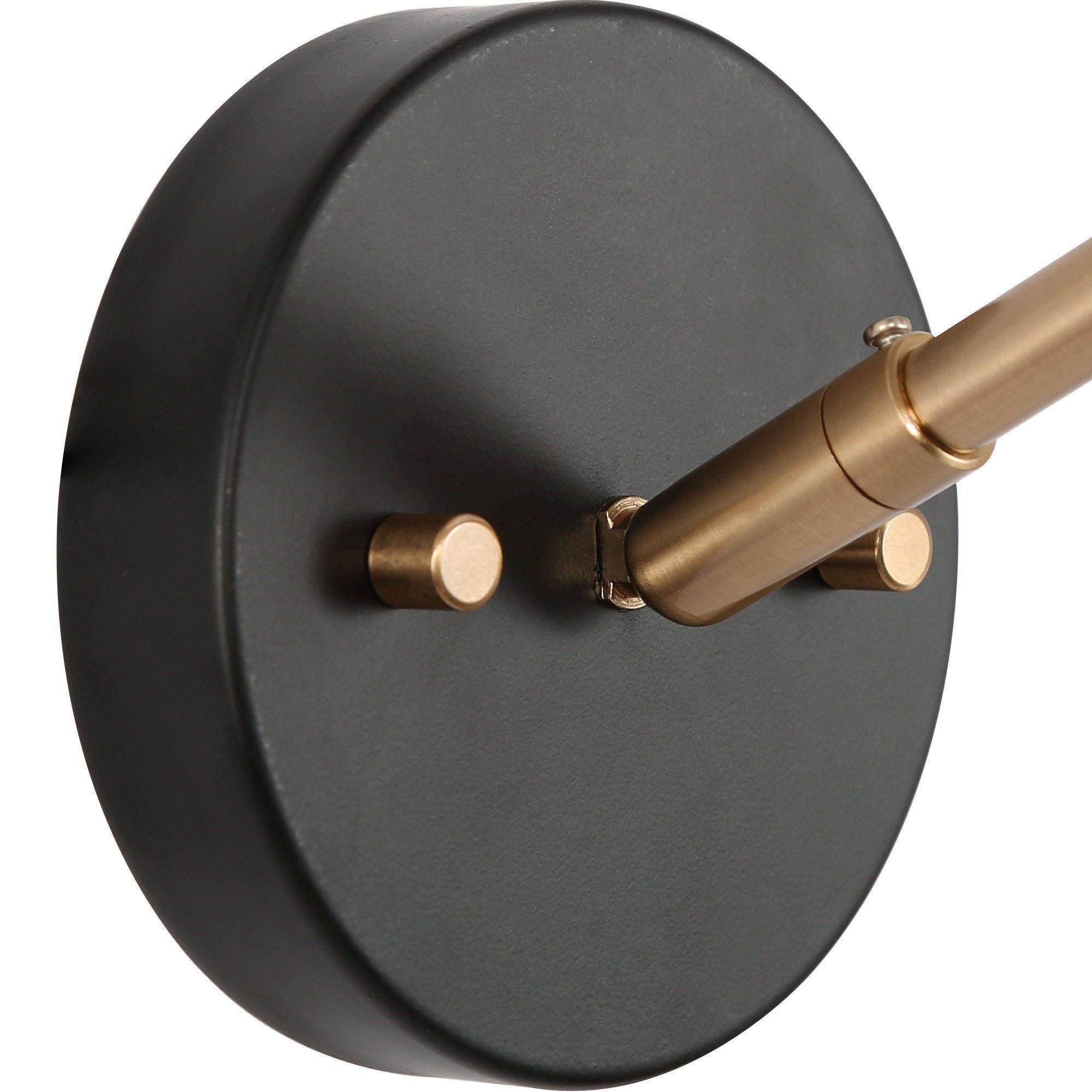 Kenon Matte Black Direct Wired LED Vanity Light, Energy Star