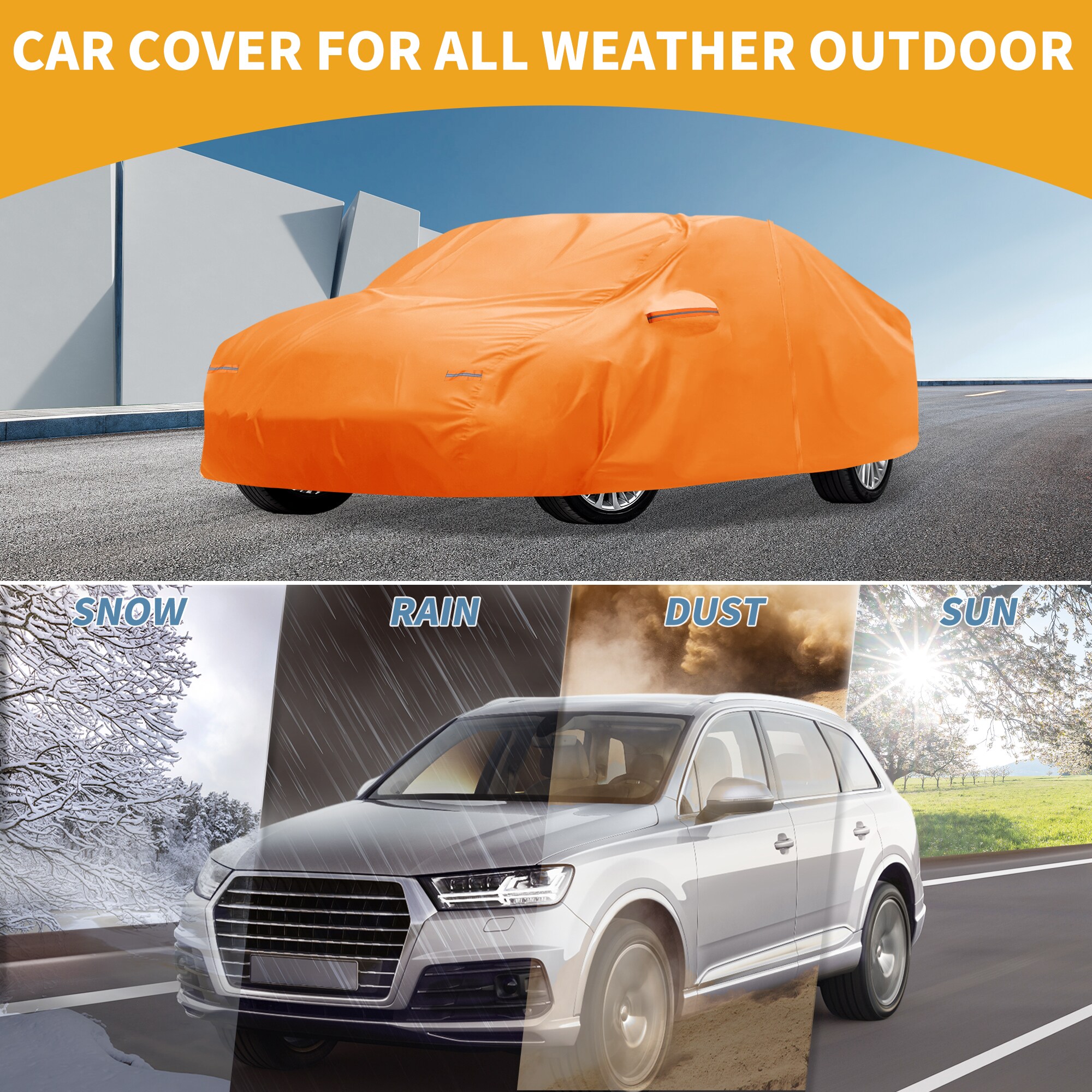 Unique Bargains S25112102UX0707 Universal-Car-Covers - View #2