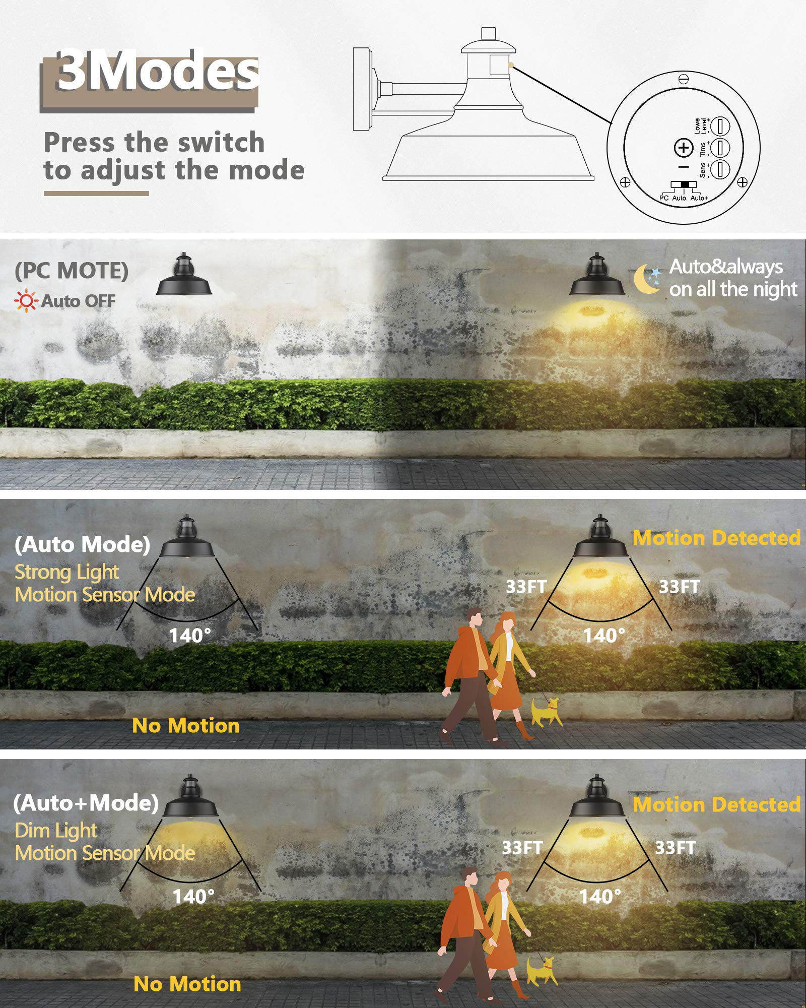 LTMATE LS4FW23B-SE BK Outdoor-Wall-Lighting - View #3