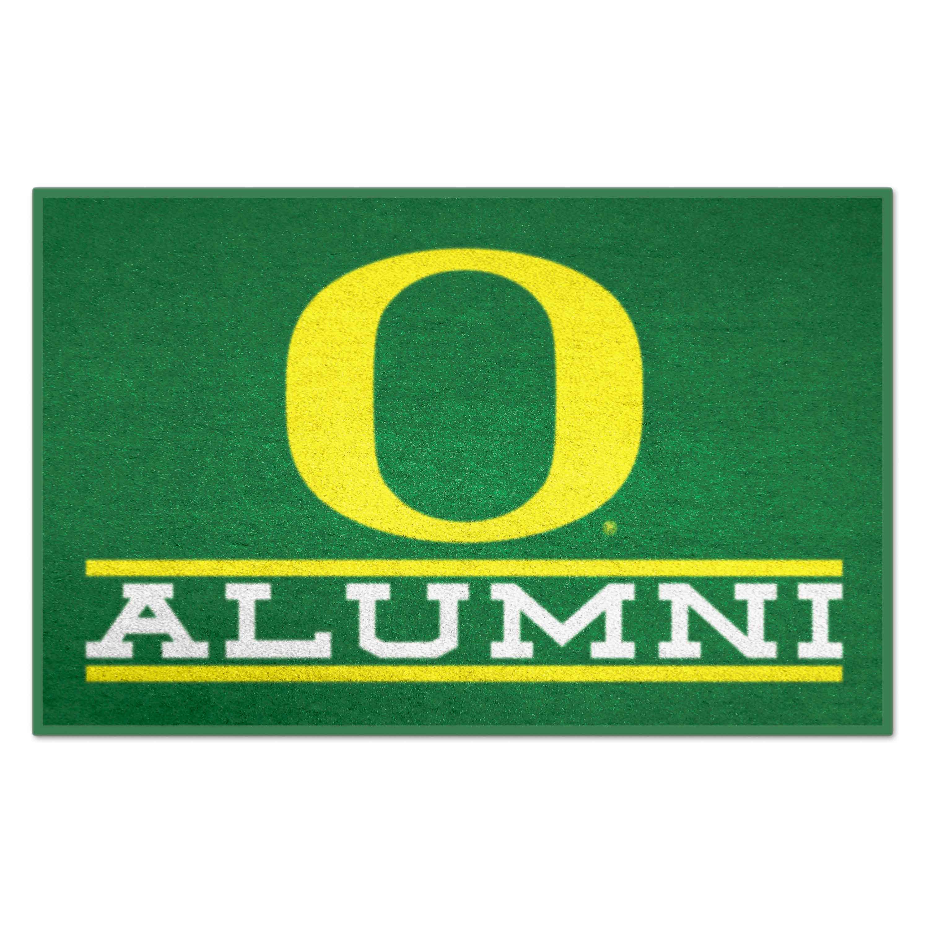 FANMATS 18329 Oregon Ducks 2-ft x 3-ft Green Nylon Rectangular Indoor or Outdoor Decorative Sports Door Mat