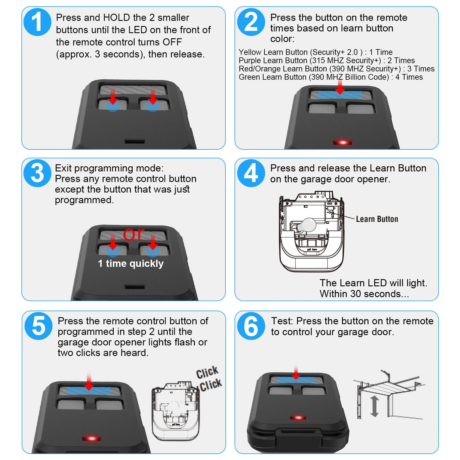 Phyfalip LPF0813P725 Garage-Door-Opener-Remotes - View #3