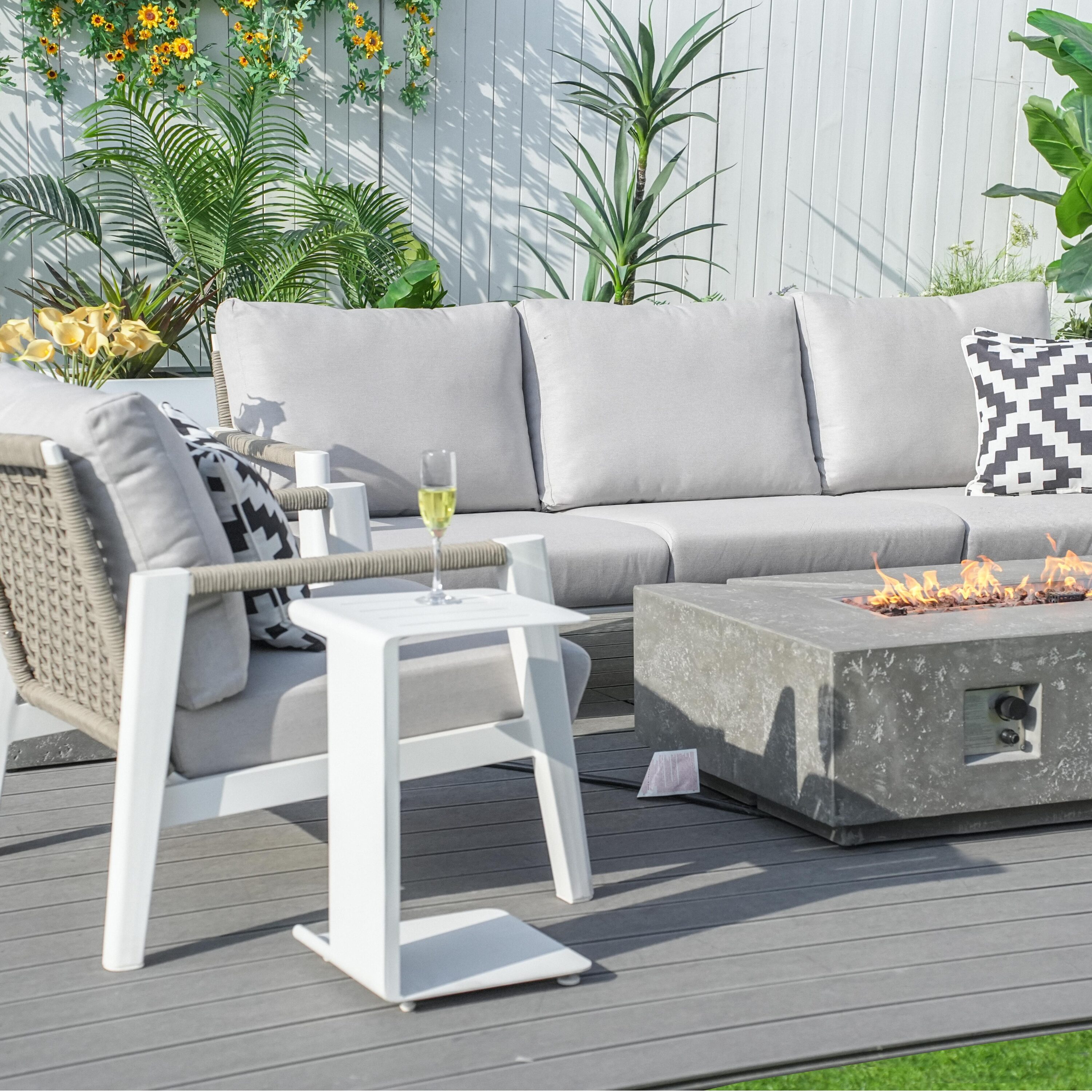 Direct Wicker DWG-2322W&24913G Patio-Conversation-Sets - View #5