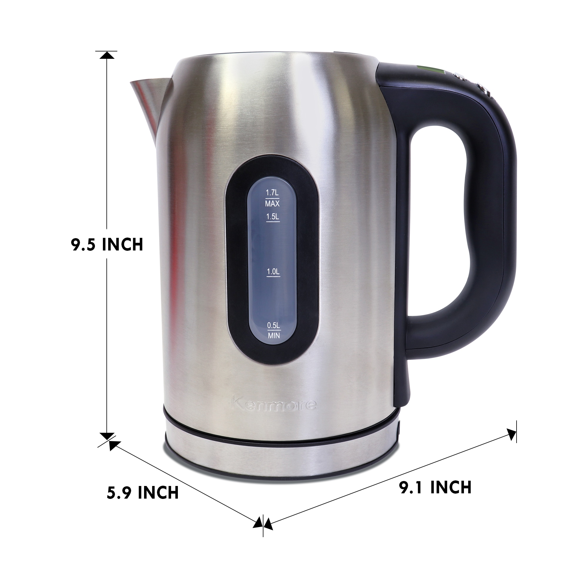 Highland Electric Kettle Stainless Steel 10-Cup Cordless Manual Electric  Kettle in the Water Boilers & Kettles department at
