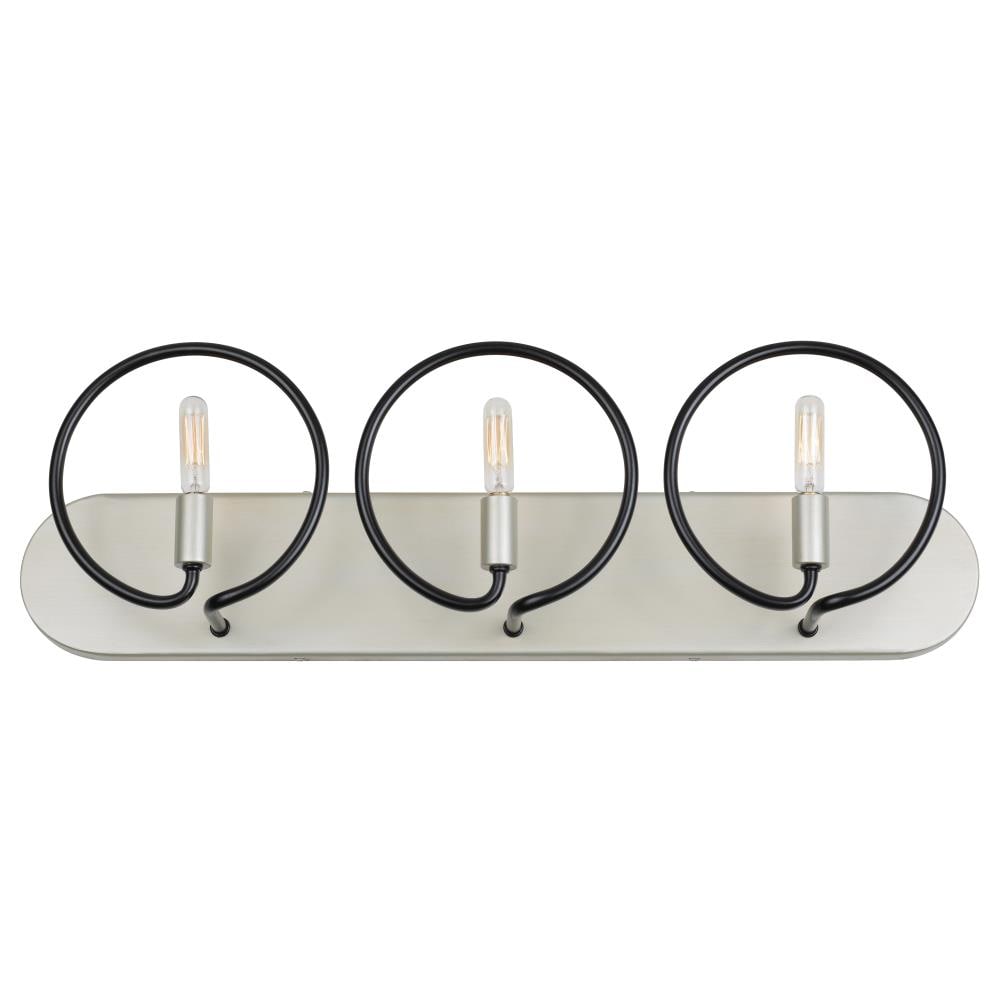 Varaluz 315B03SOBL Circulo 4-in 3 -Light Black Transitional Vanity light