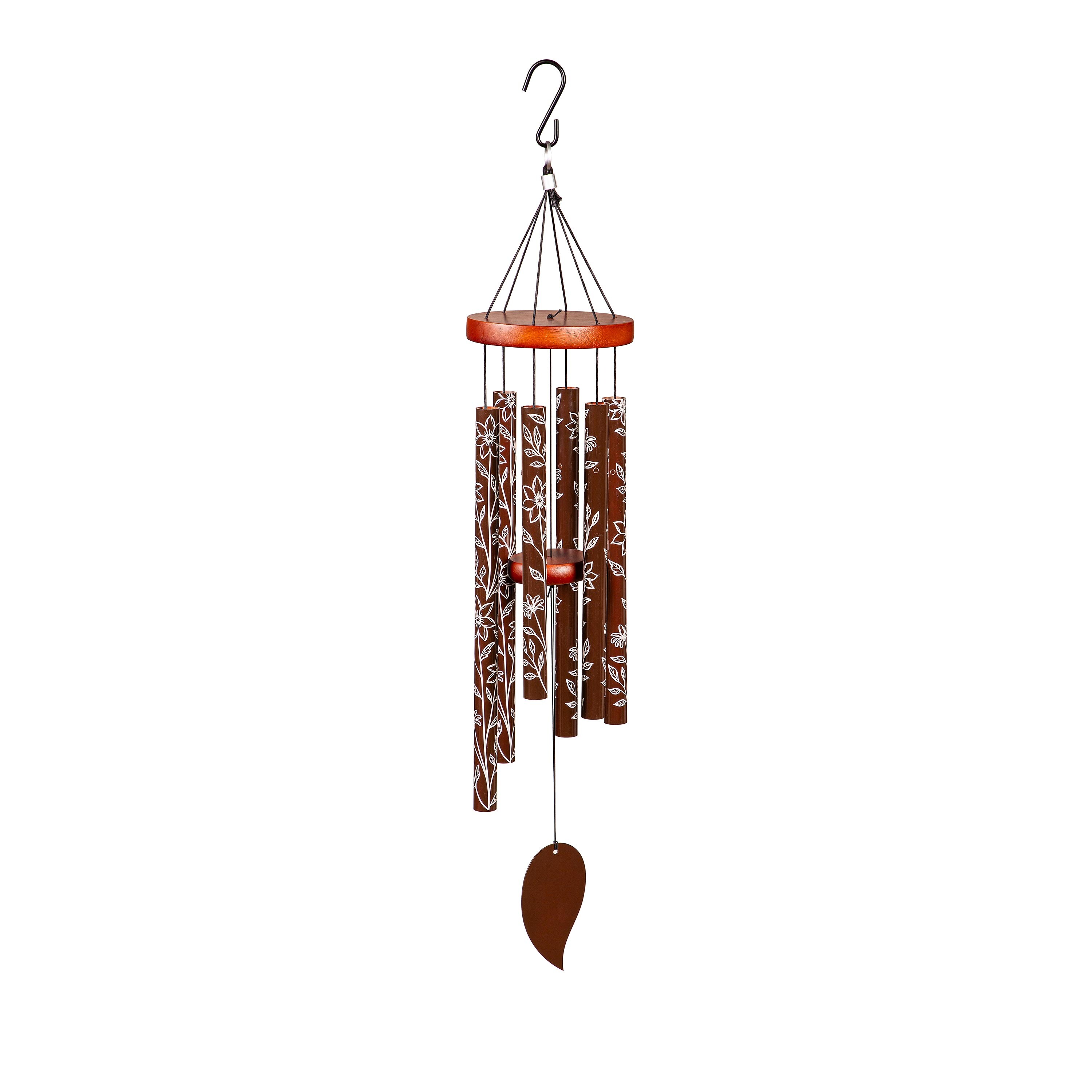 Evergreen 2WC2331 30-in Brown Metal Wind Chime