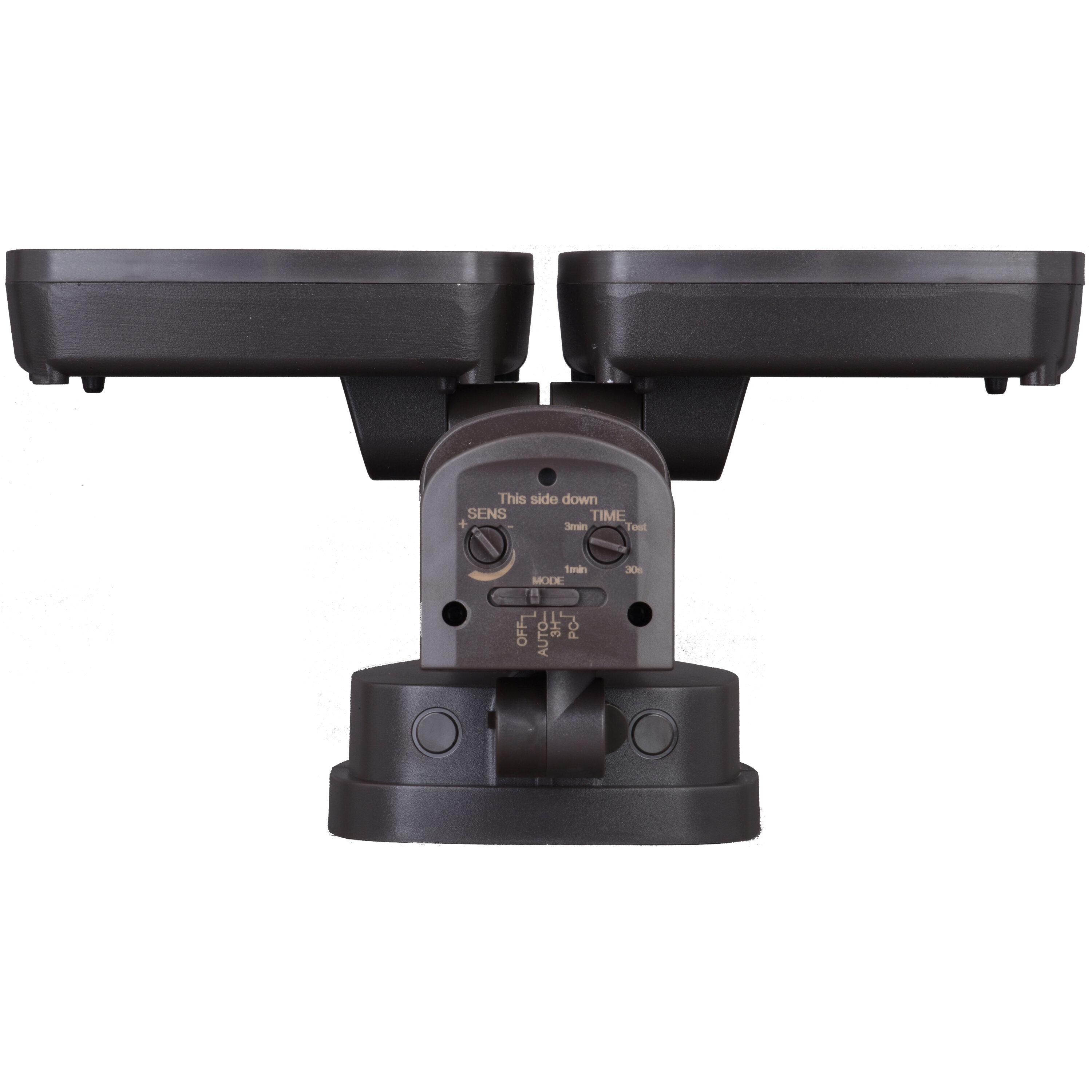 Bronze Dual Head LED Motion Sensor Outdoor Security Flood Light