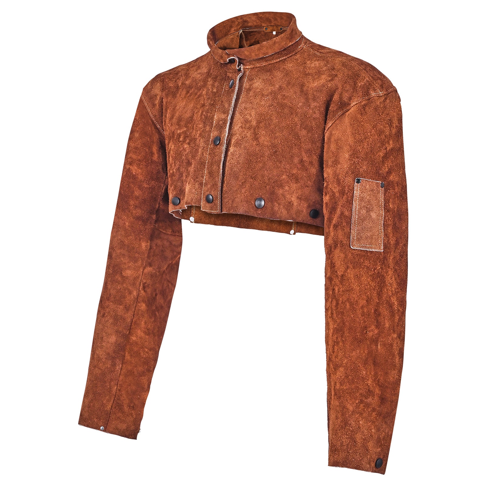 GIVIMO XXL Cowhide Leather Welding Cape Sleeve with 2 Tool Pockets #LW047GIVSS818
