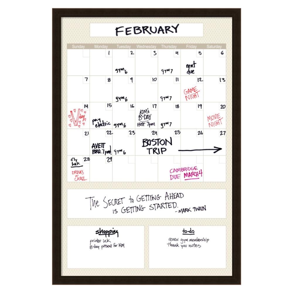 Amanti Art 26-in W x 38-in H Dry Erase Calendar in the Dry Erase ...