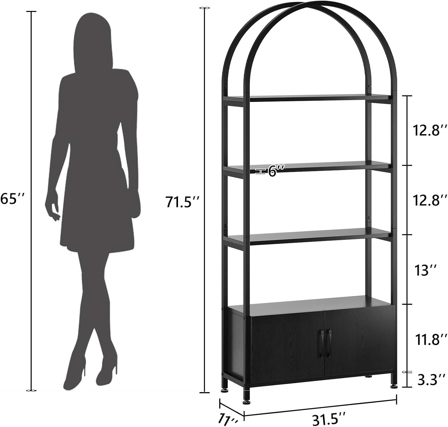Qeetex LHF-SJ-PHO-10H4T9X2 bookcases - View #2