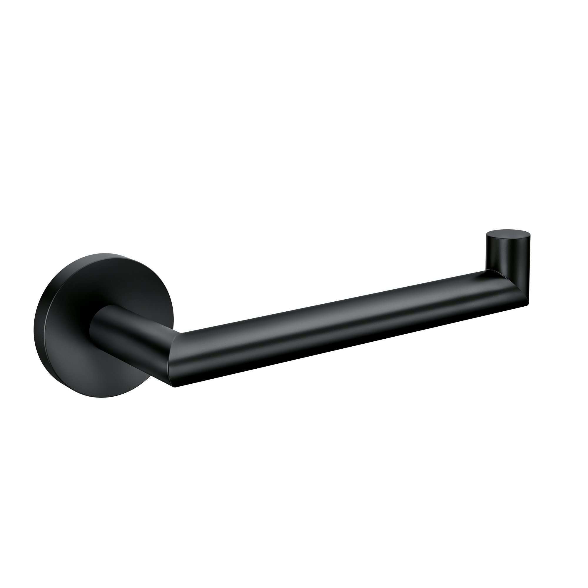 Moen Y5709BL Matte Black Wall mount Euro Toilet Paper Holder 1 -Rolls with Storage