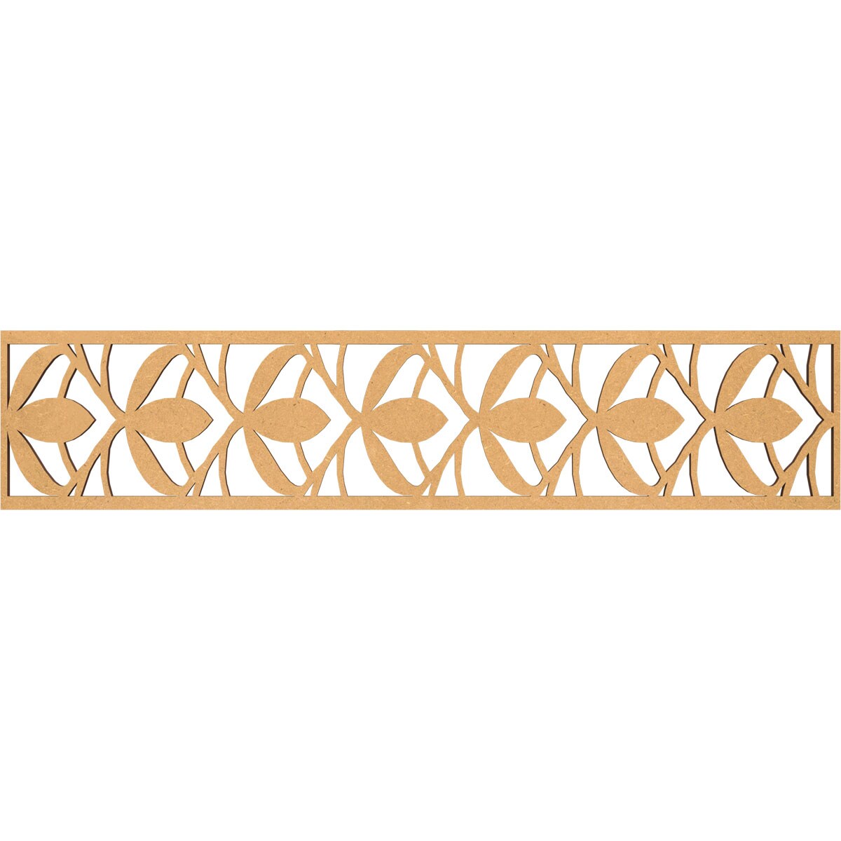 Ekena Millwork MLDB10X46SALMF Salem Fretwork Flat Trim 10-in x 3.9-ft Brown Unfinished 2157819 Pierced Wall Panel Moulding
