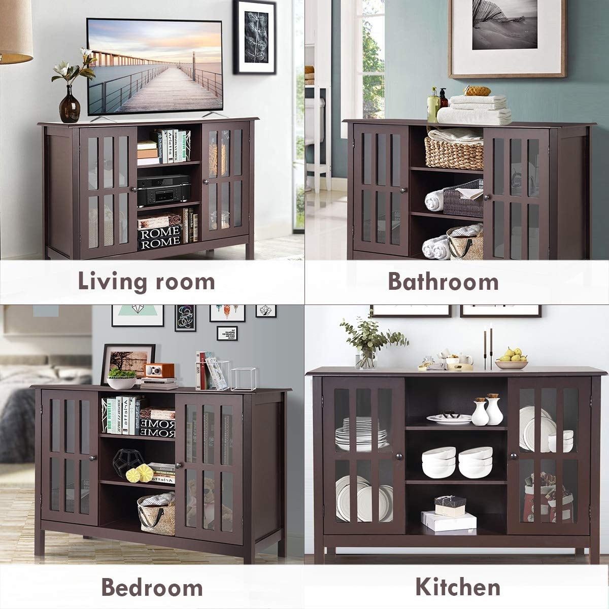 Clihome HW56274BN Tv-Stands - View #3