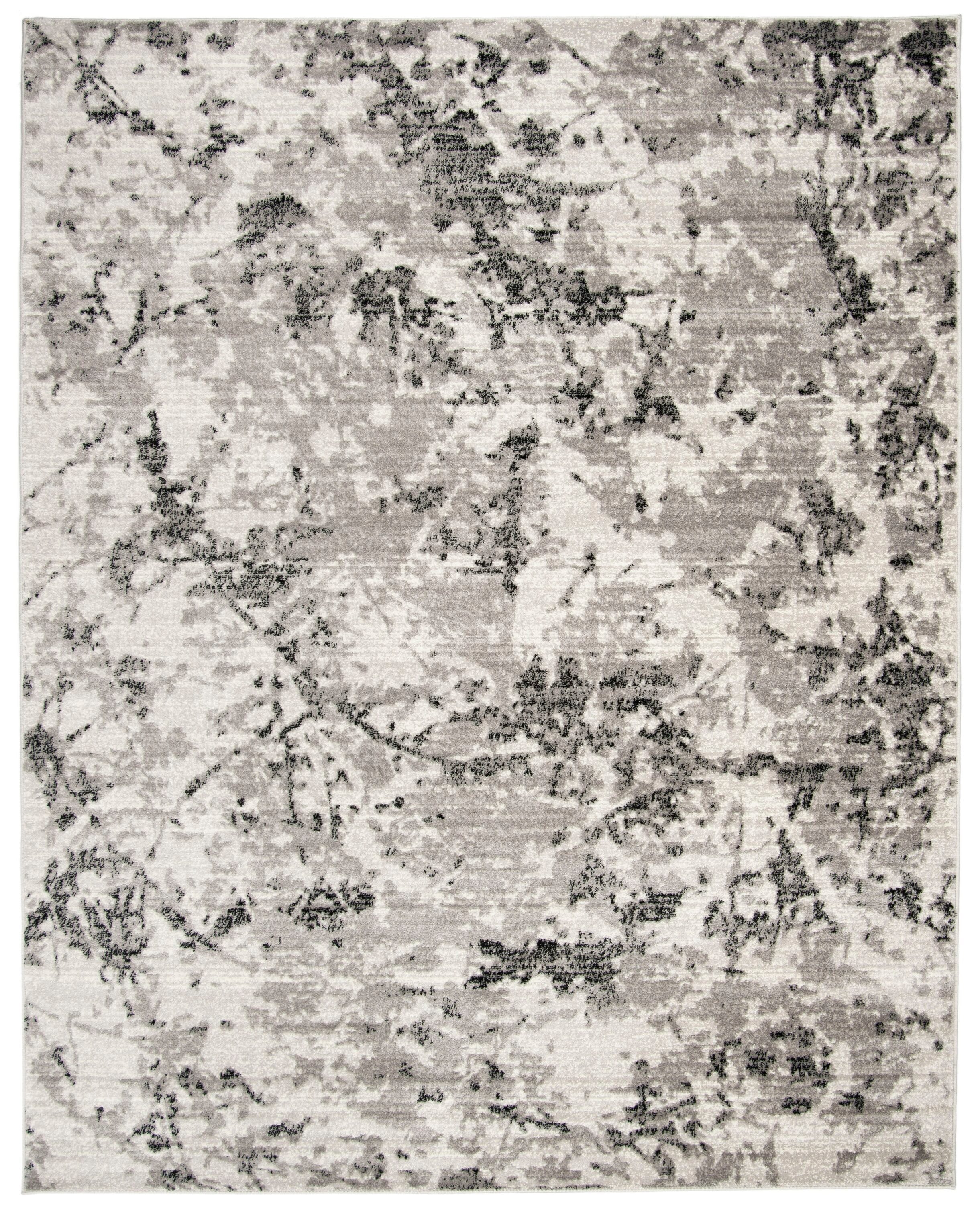 Safavieh SKY186K-9 Skyler Dumage 9 x 12 (ft) Loomed Polypropylene Gray/Ivory Rectangular Indoor Distressed/Overdyed Industrial Area rug