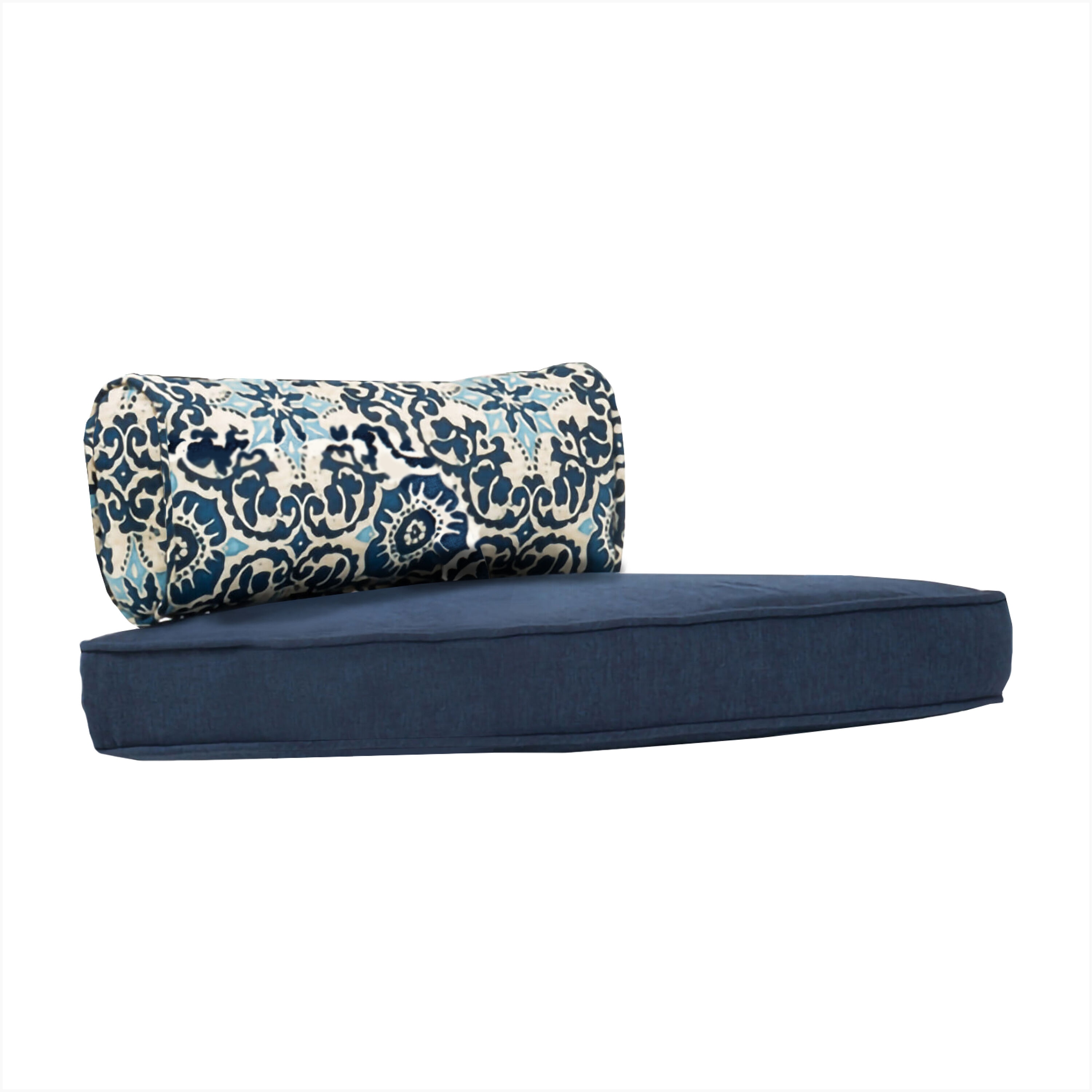 Hanover MCLR2PCCUSH-NVY 21.3-in x 21.7-in 4 -Piece Navy Patio chair cushion