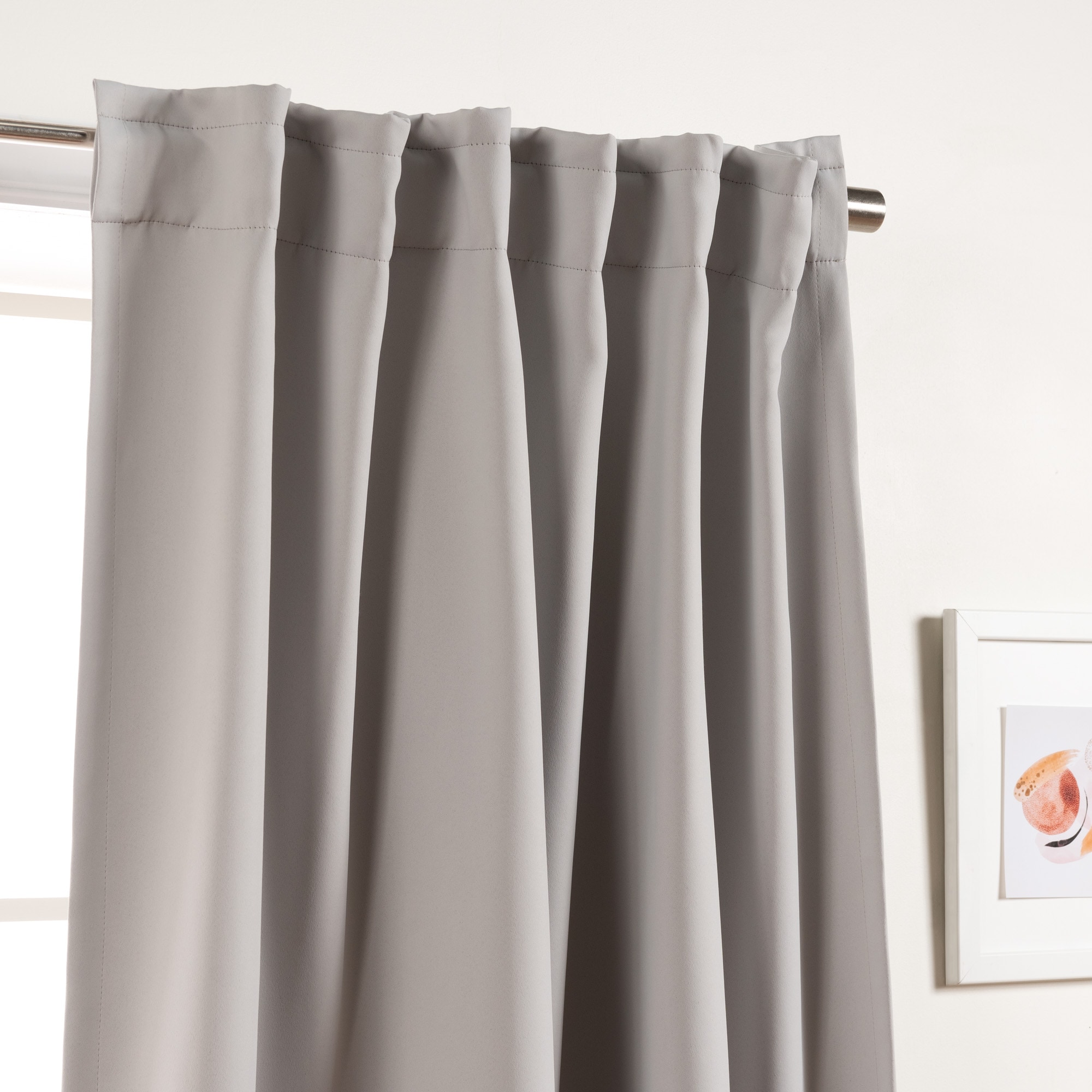 Best Home Fashion SOLID-96-LTGREY curtains - View #3