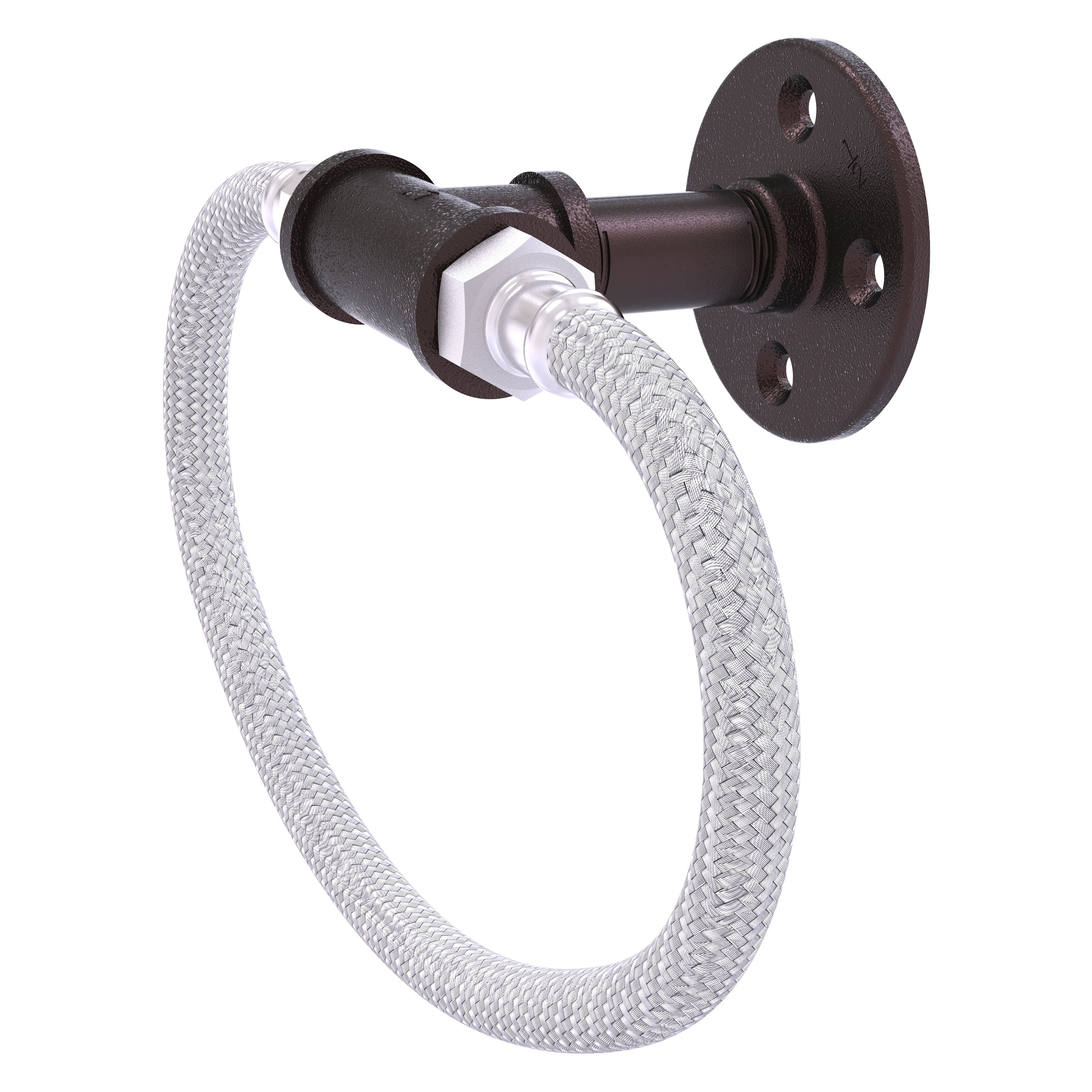 Allied Brass P-500-RG-ABZ Pipeline Antique Bronze Wall mount Single Towel Ring