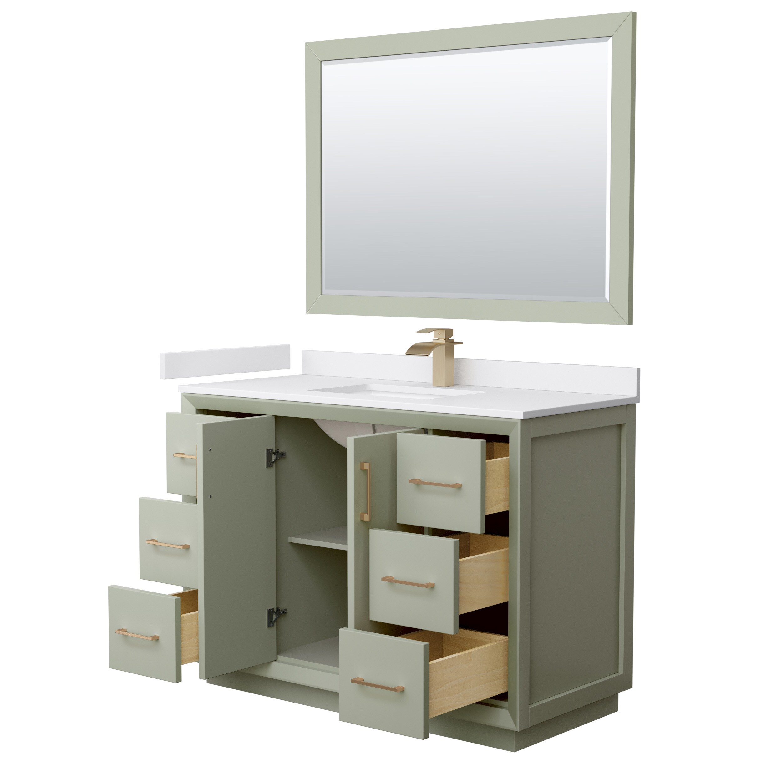 Wyndham Collection WCF414148SLZWCUNSM46 Bath-Vanity-Combo - View #2