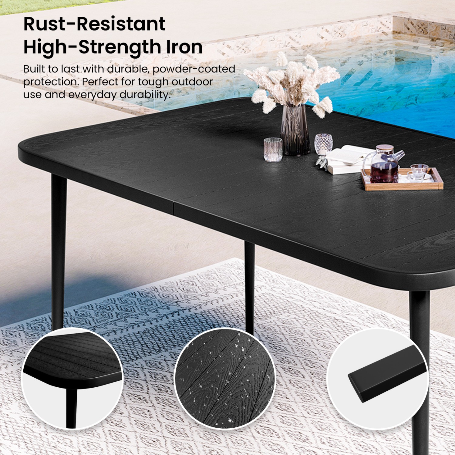 Serwall MWTZ-BK Patio-Tables - View #3