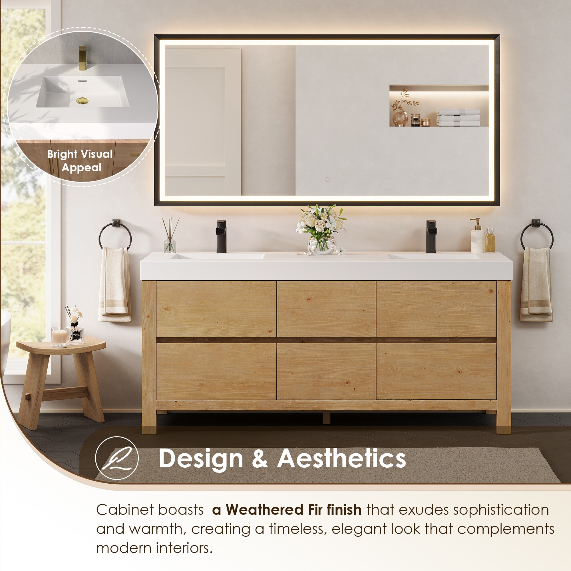 Altair 574072-WF-WH Bath-Vanity-Combo - View #6