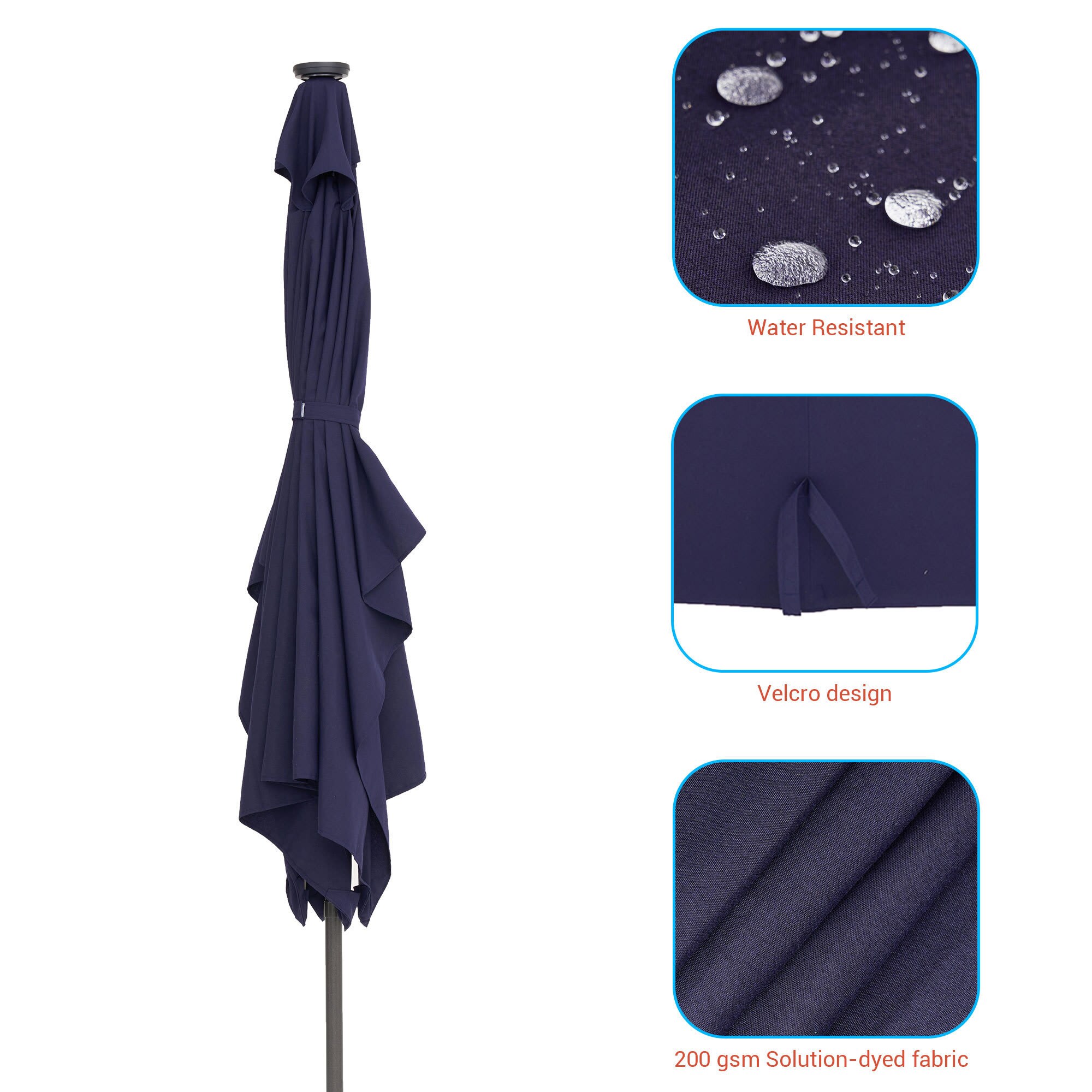 Aok Garden LWP-RLED300NY Umbrellas-2 - View #6