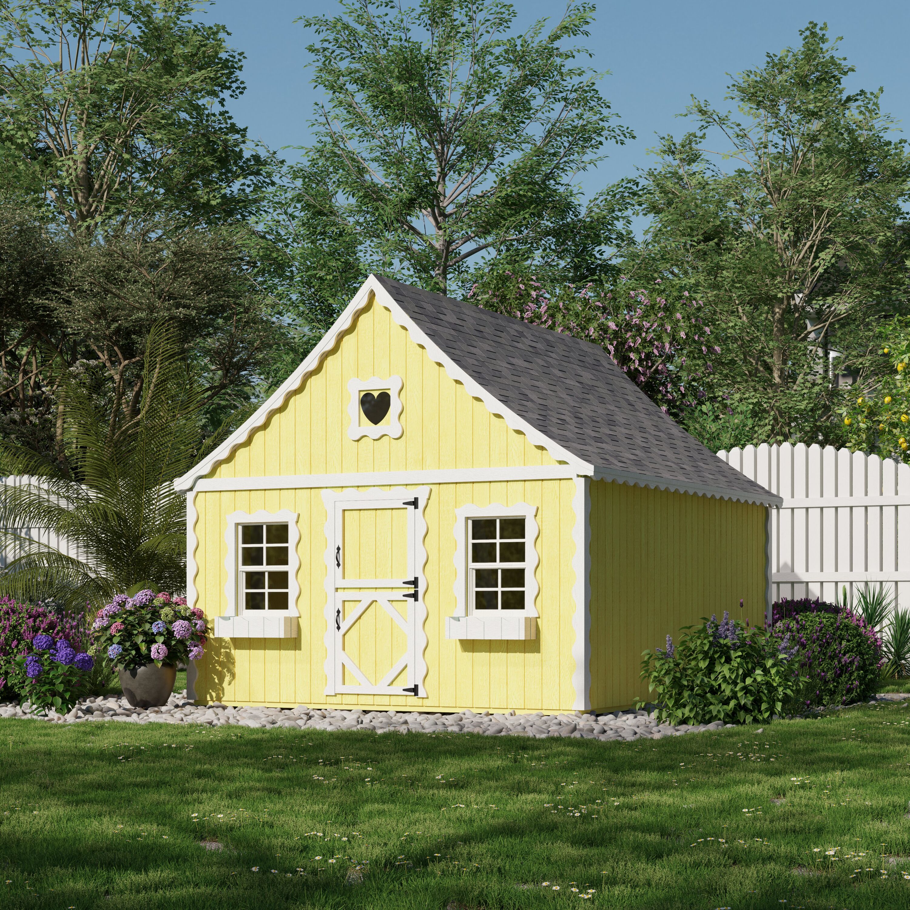 Little Cottage Co 8X10 GBP-PNK-FK-LFT playhouses - View #3