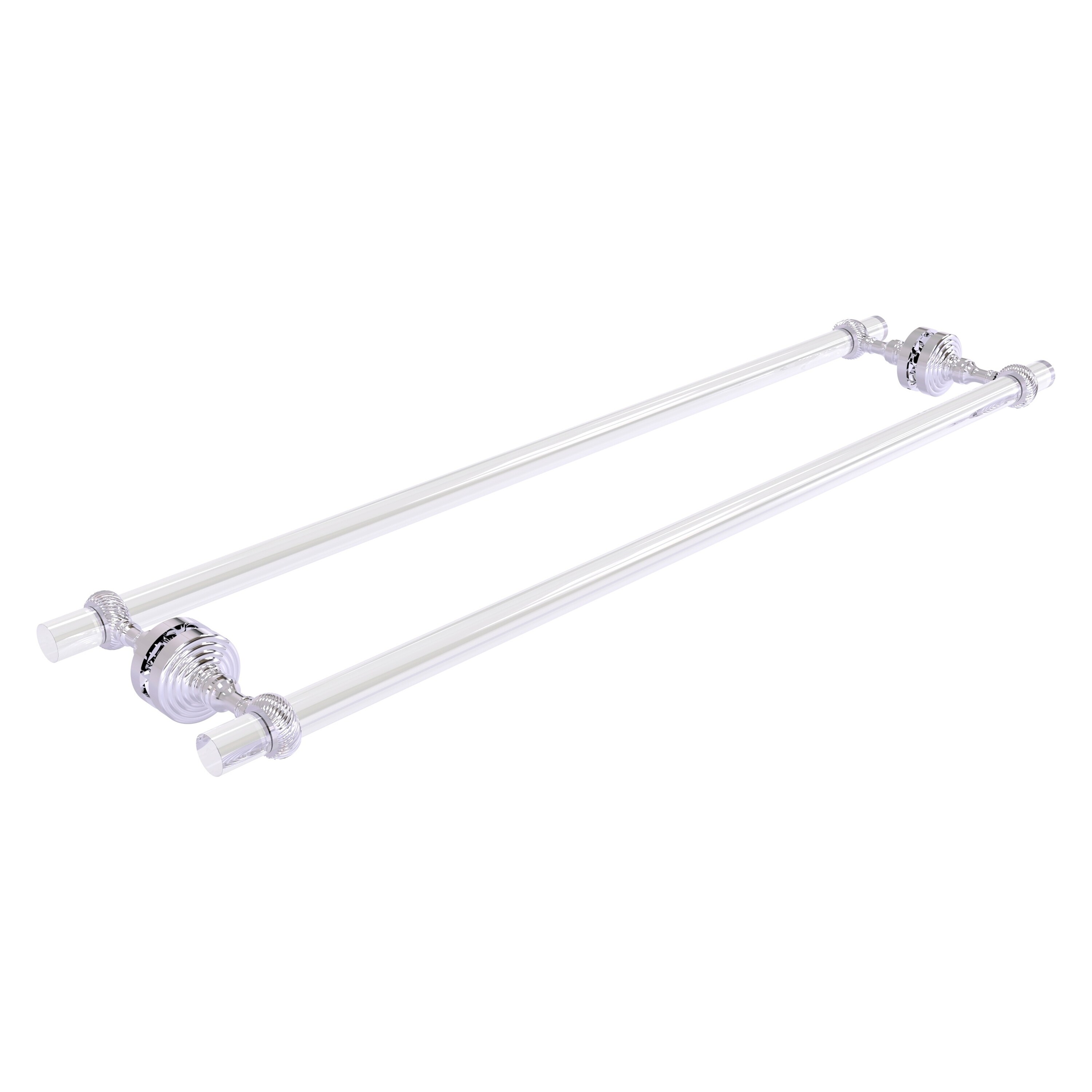 Allied Brass PG-41T-BB-30-PC Pacific Grove 30-in double Polished Chrome Wall mount Double Towel Bar