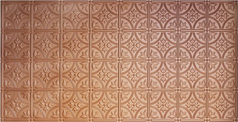 Dimensions 209-51 4-ft x 2-ft Copper Polystyrene Surface-mount Ceiling Tile (1-Pack, 8-sq ft / Case)