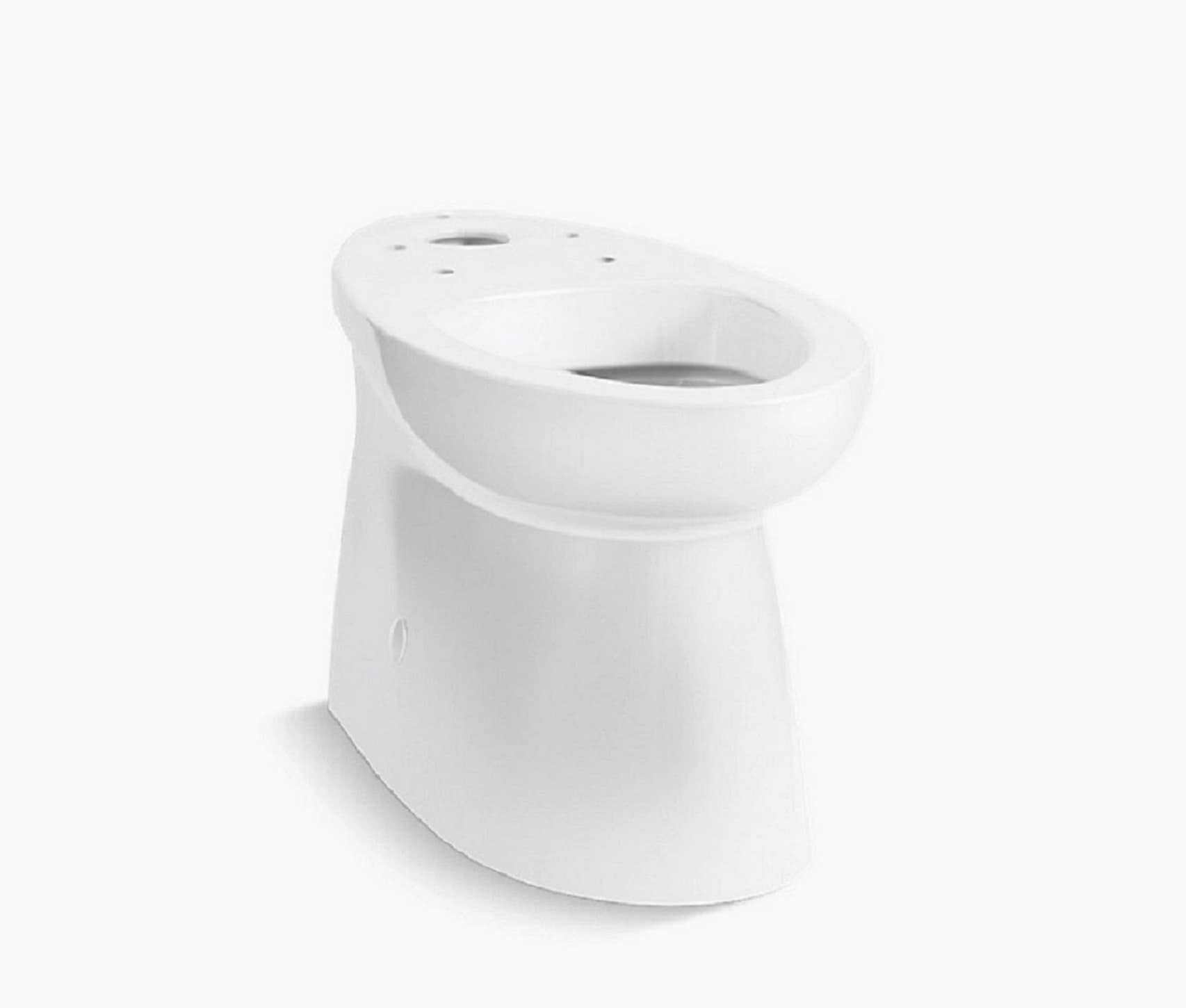Brella Elongated Chair Height Toilet Bowl in White | - Sterling 402101-0
