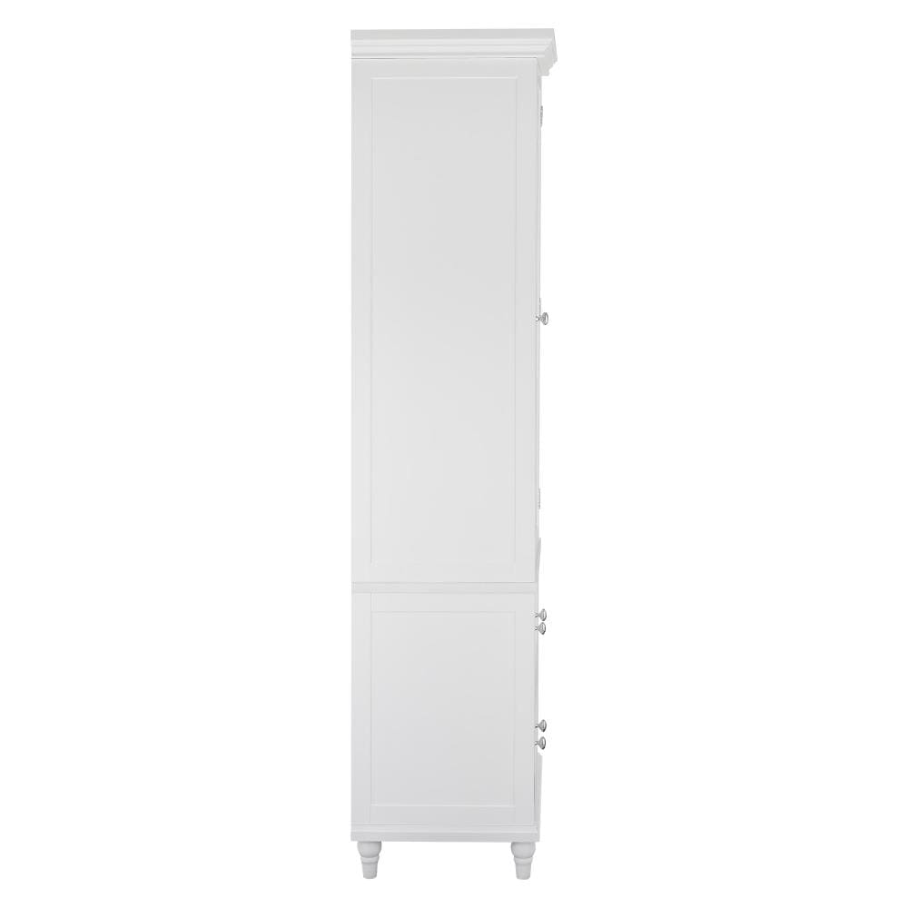 72 H x 36 W x 20 D Storage Cabinet Latitude Run Finish: White