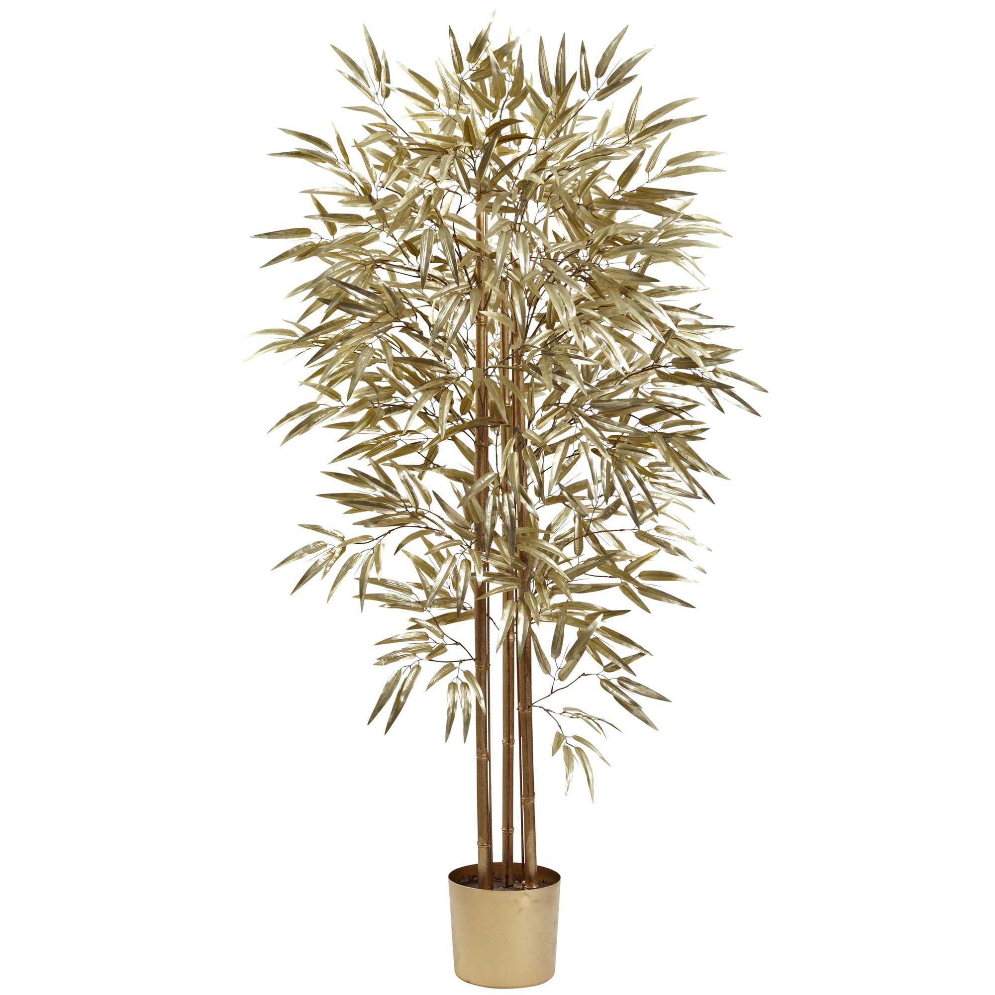 Nearly Natural Bamboo Tree, Green, 7