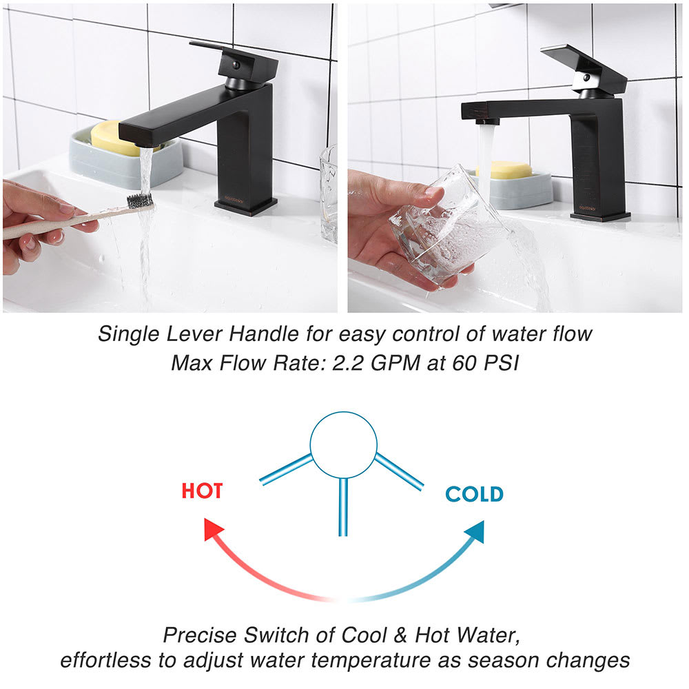 Yescom 81FH1014-4-5-ORB-LO Lavatory-Faucets - View #5