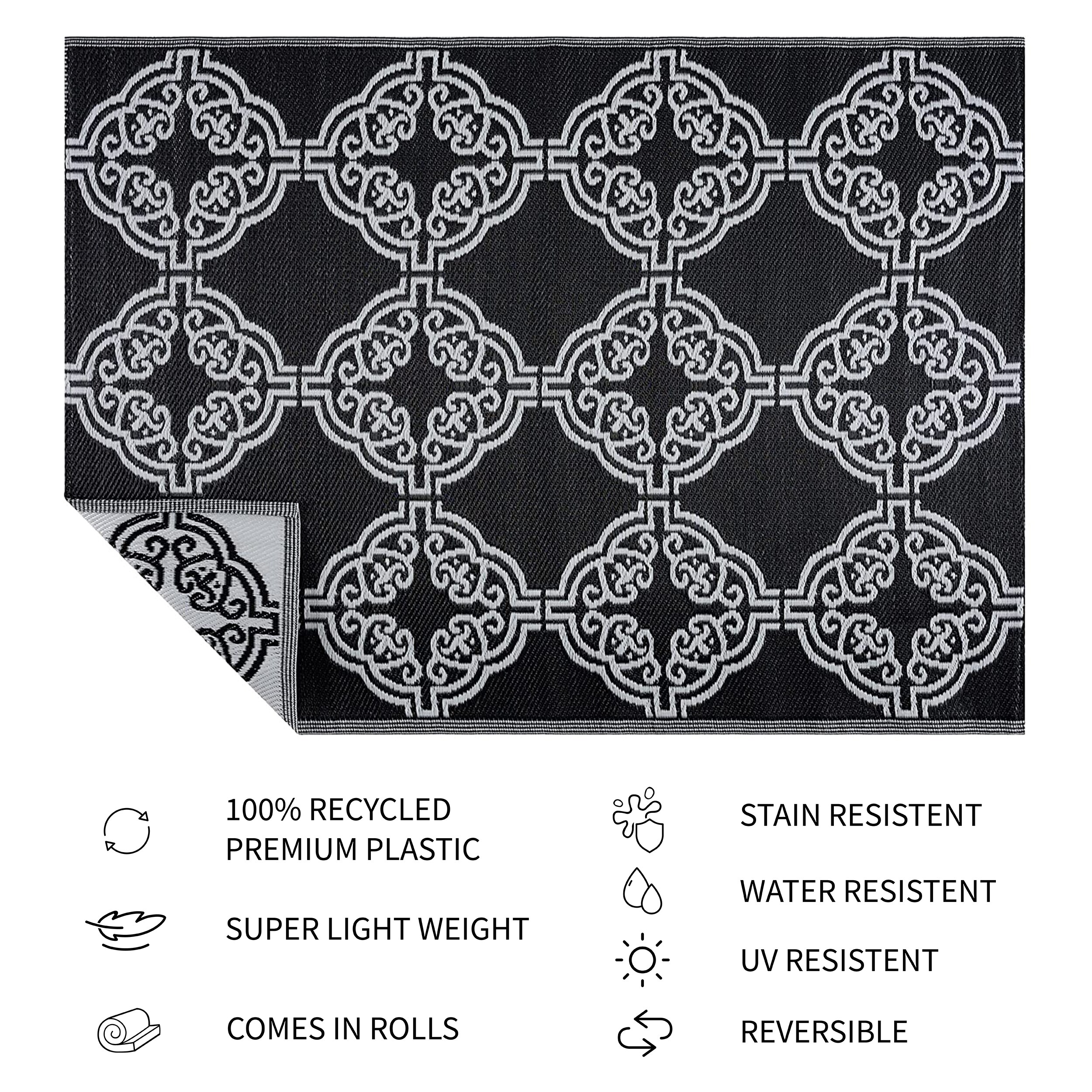 Playa Rug PLY-R-MRC-BW-6X9 rugs - View #3