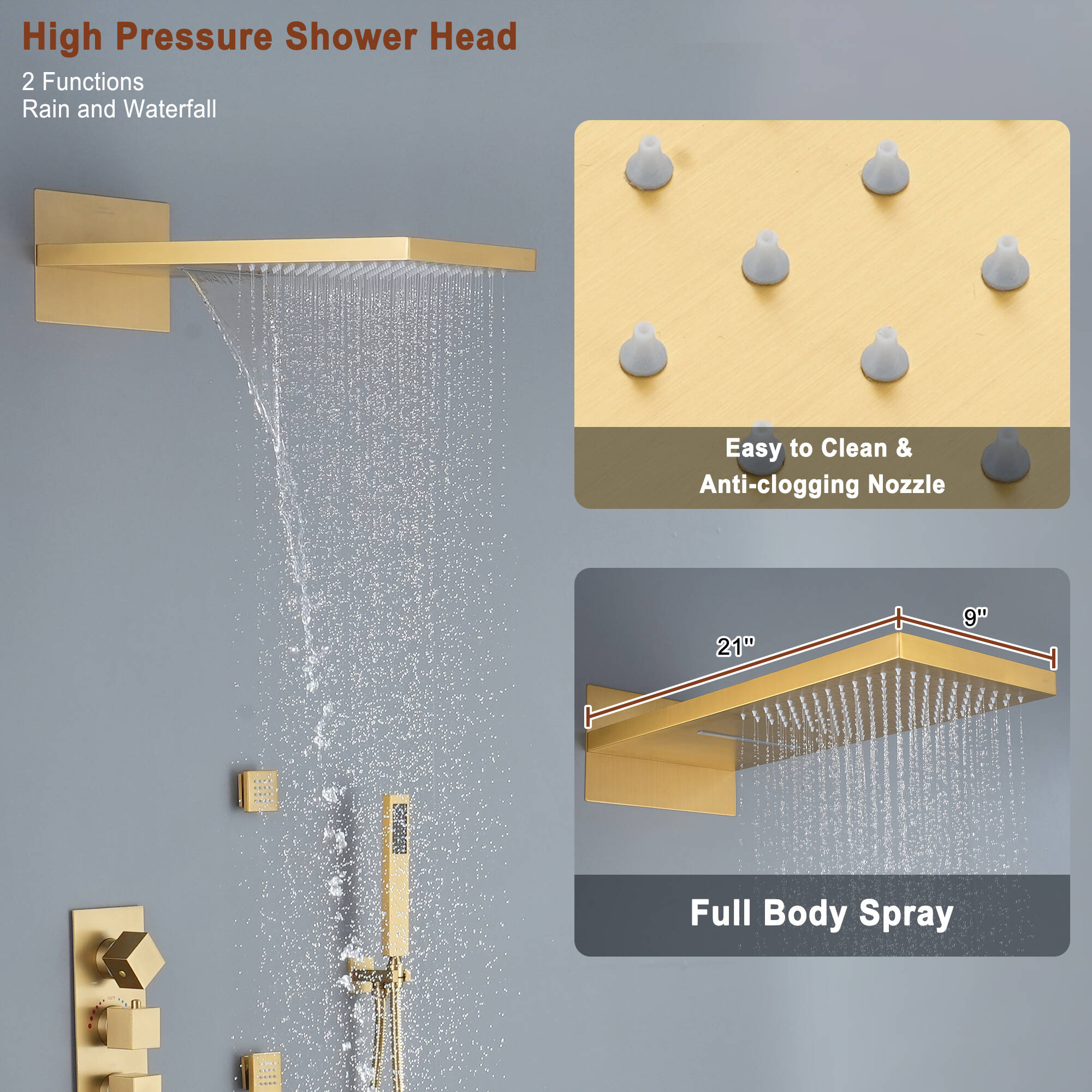 Clihome RCH-BAST8515C Showerhead-Bar-Panels - View #9