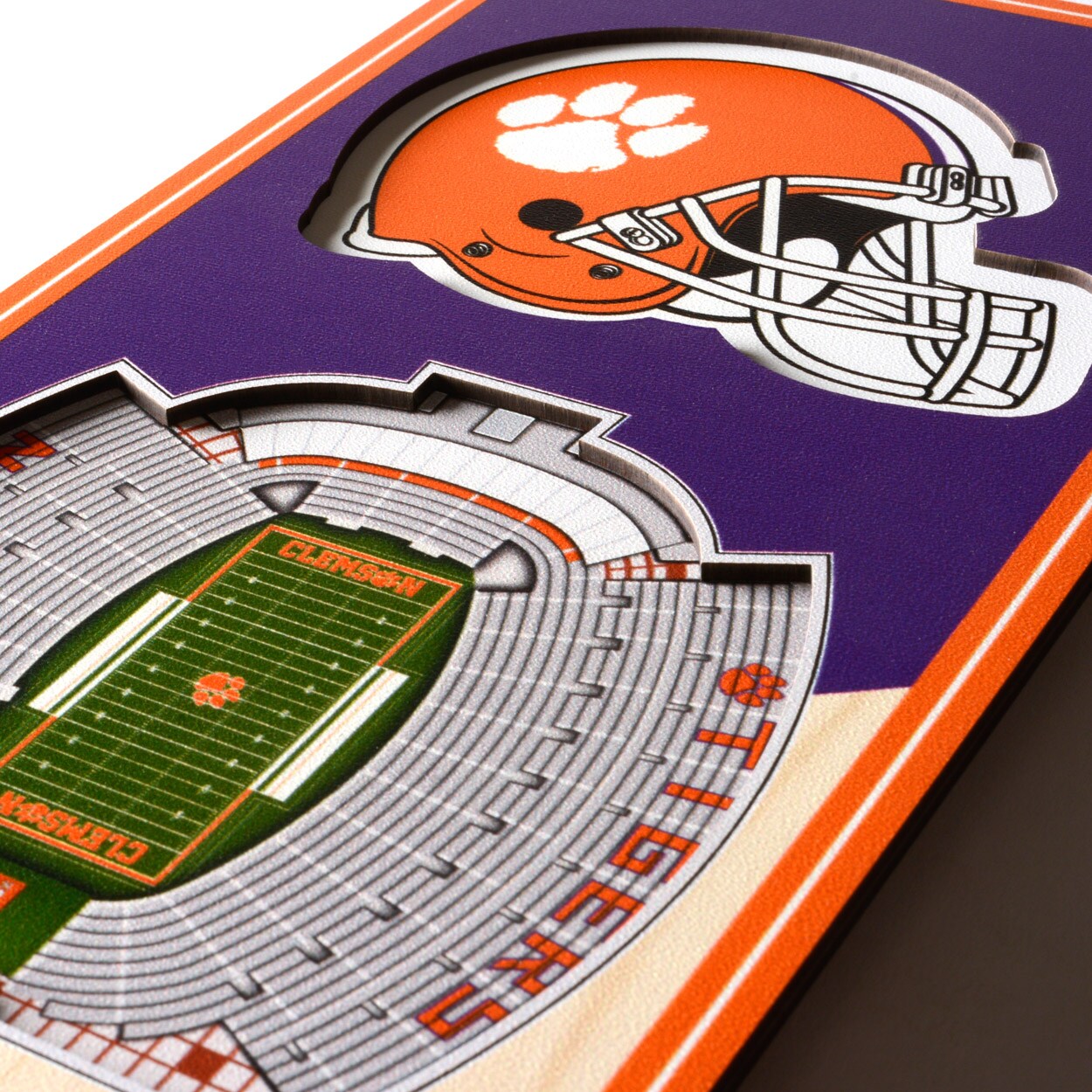 StadiumViews Clemson Tigers Youthefan Team Colors Floater Frame 19-in H ...