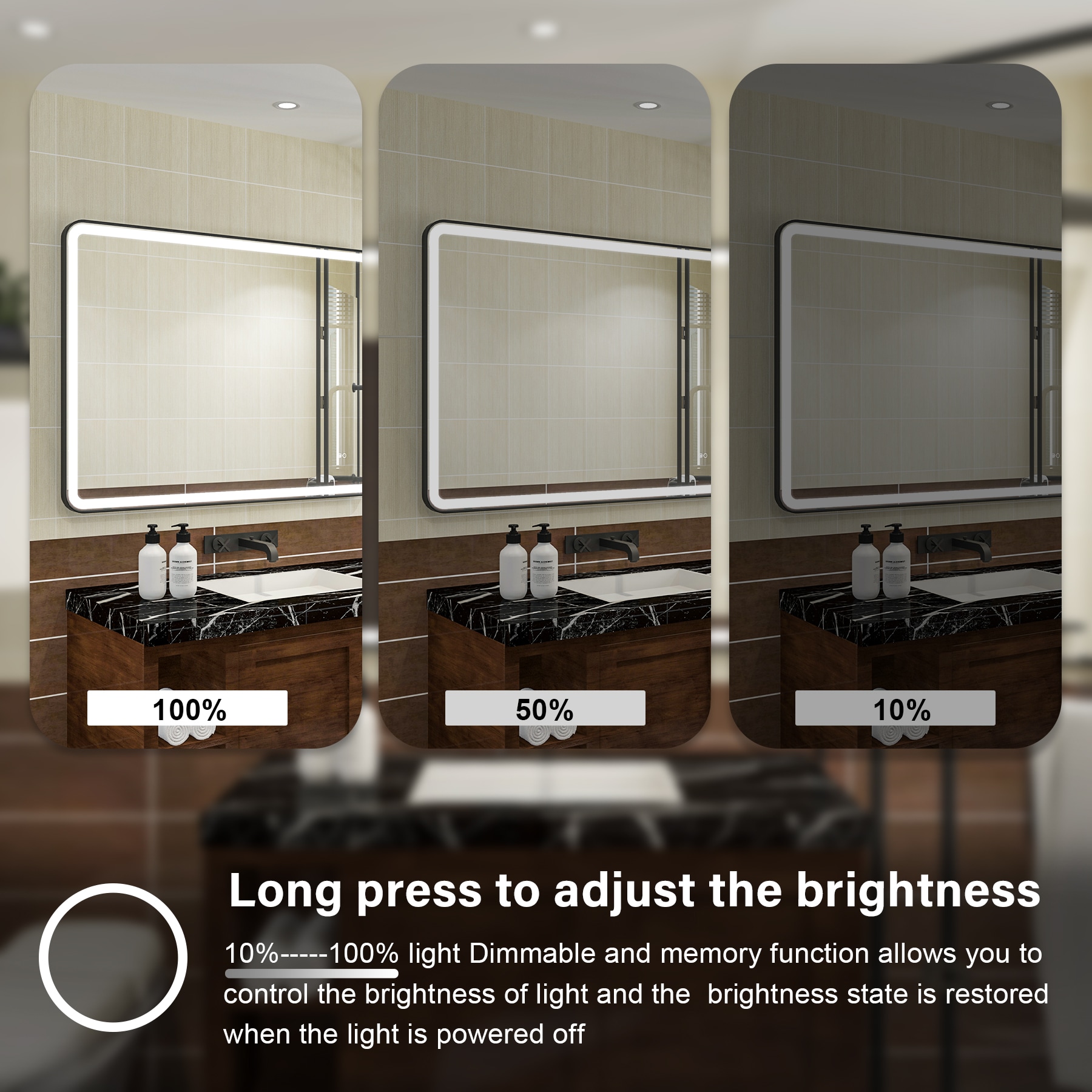 WELLFOR TRX-957AD Framed-Bath-Mirrors - View #16