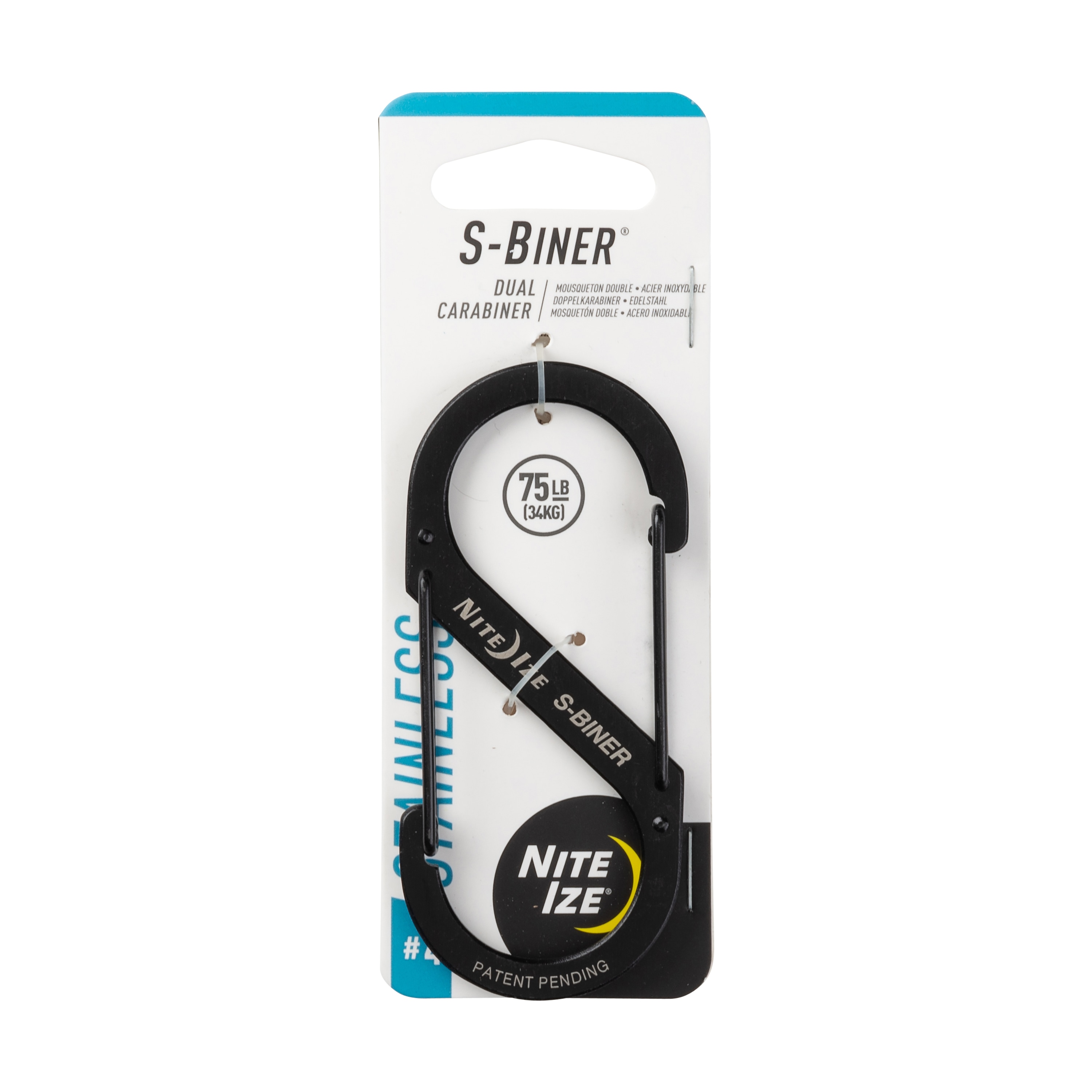 Nite Ize SB4-03-01S1 3.5-Inches Oval Wire Carabiner