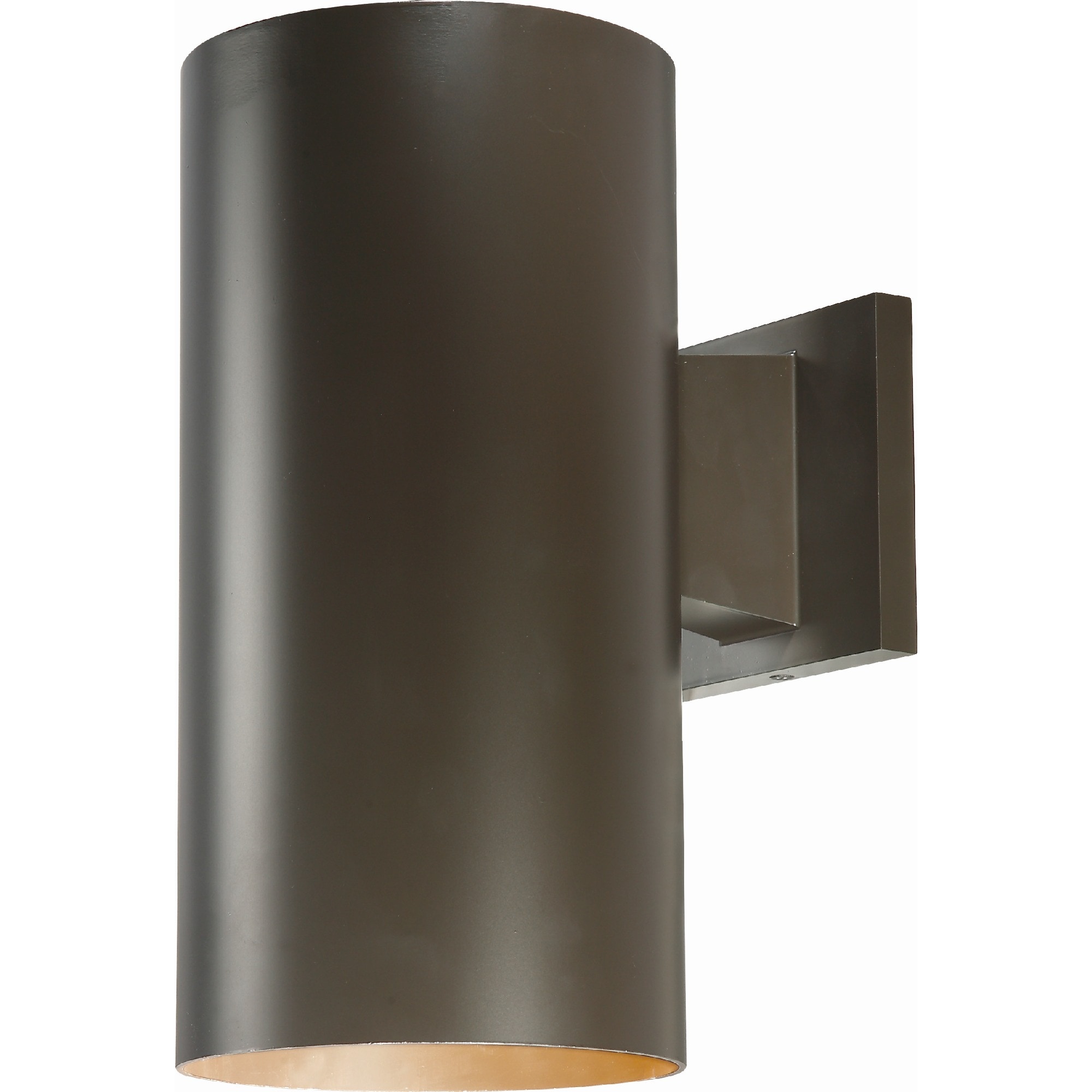 Volume Lighting V9226-79 12-in H Satin Bronze Hardwired Integrated LED Outdoor Wall Light