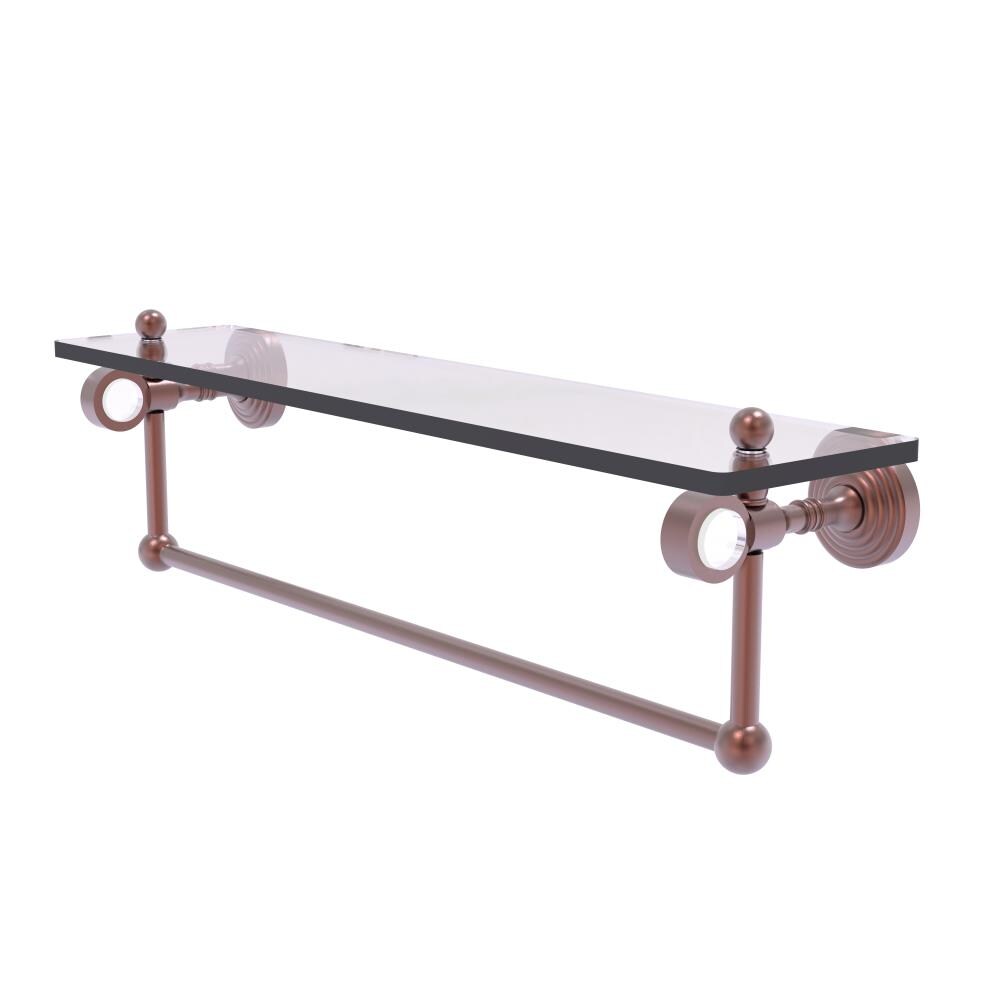 Allied Brass PG-1TB-22-CA Pacific Grove Antique Copper Wall mount Bathroom Shelf ( 22-in x 6.4-in x 5-in )