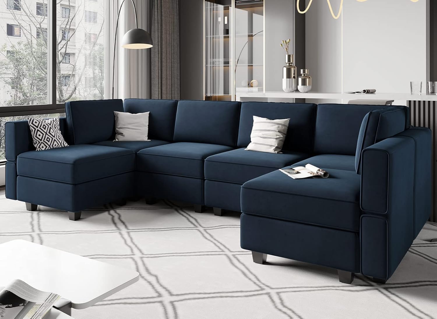 Belffin BF196-A6B-BLUE futons - View #4