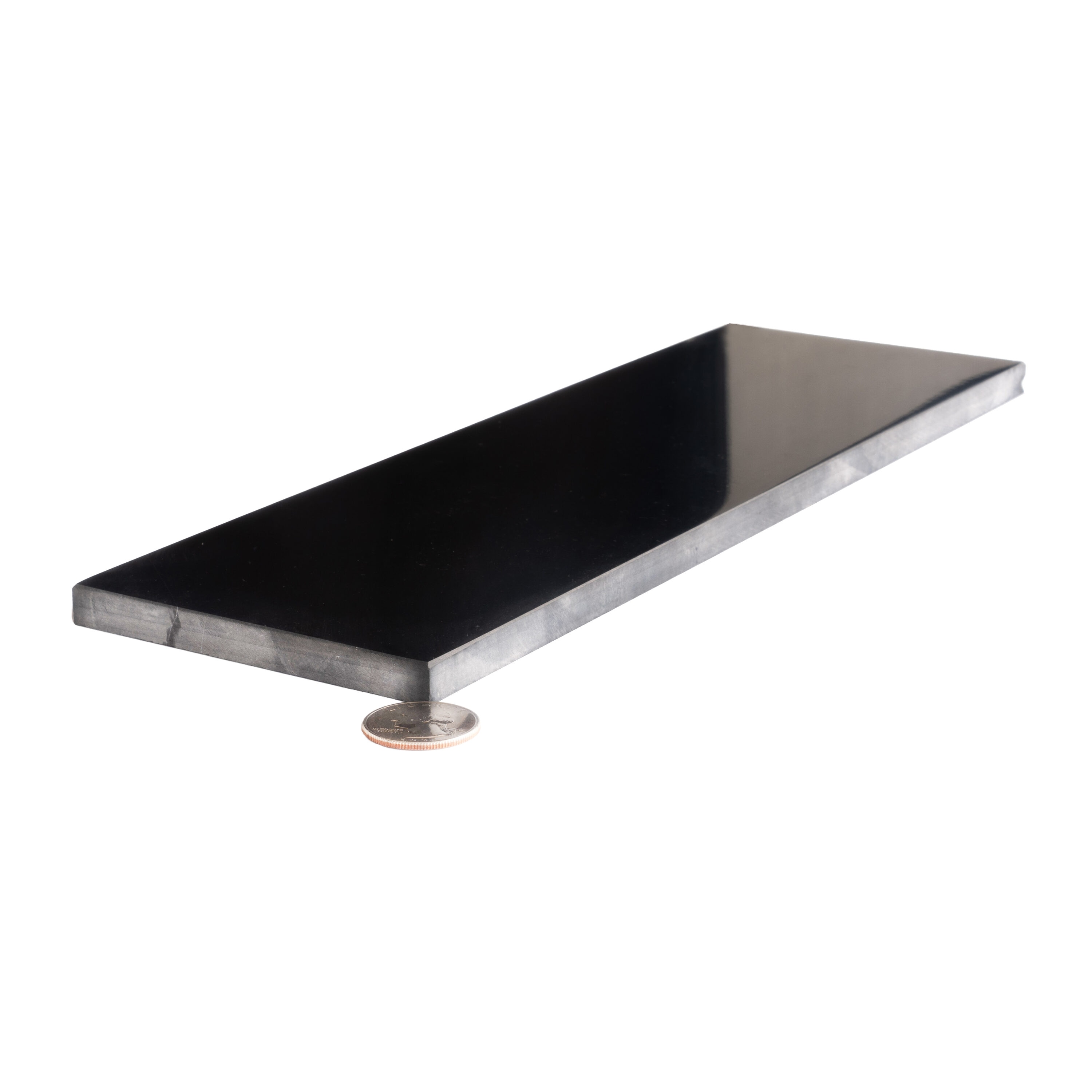 Grandis Black Polished Marble Subway Wall & Floor Tile
