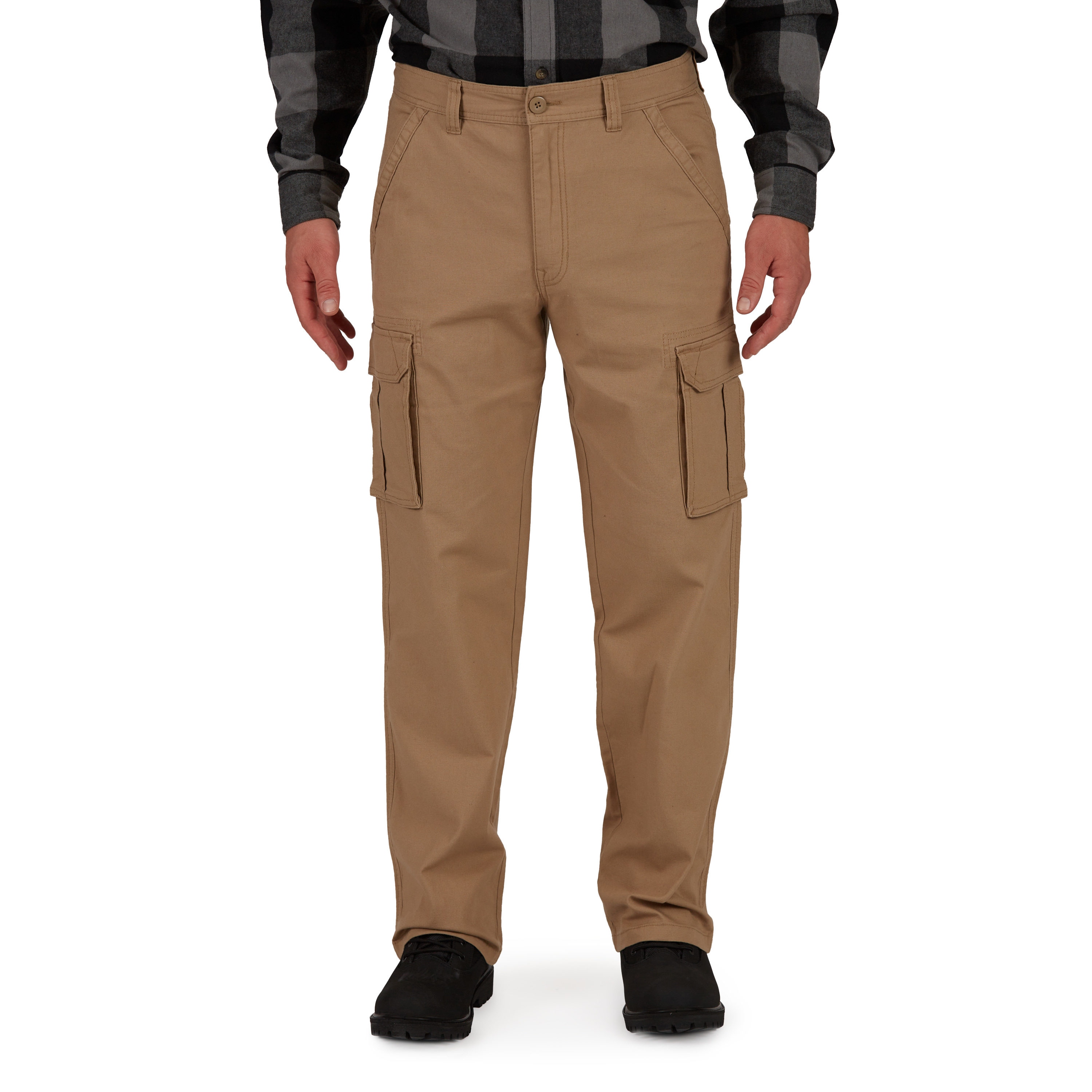 Wrangler Men's Relaxed Fit Flex Cargo Pants - Khaki 38x32