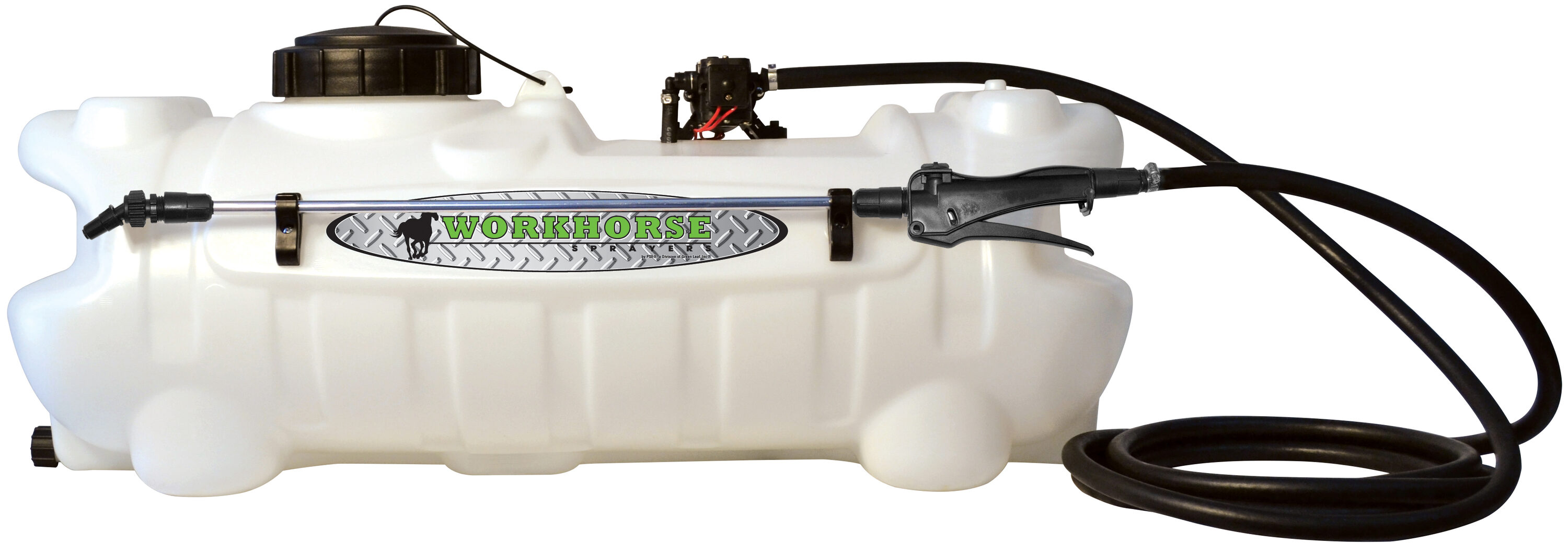 Workhorse Sprayers 15-Gallon 12-volt Rubber Hose Tank Sprayer with Adjustable Spray #G23-LG15ESS