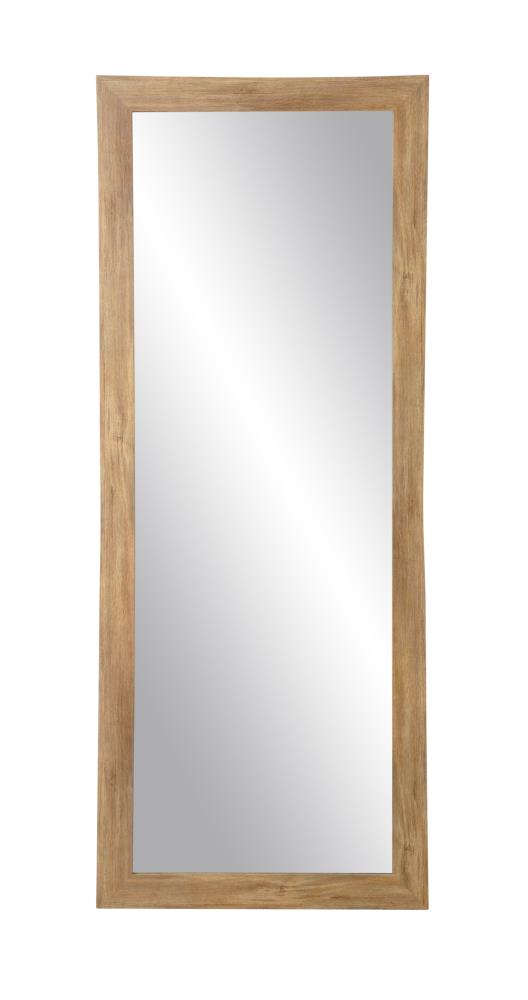 BrandtWorks BM034NM 25.5-Inches W x 70.5-Inches H Rectangle Blonde Grain Framed Wall Mirror