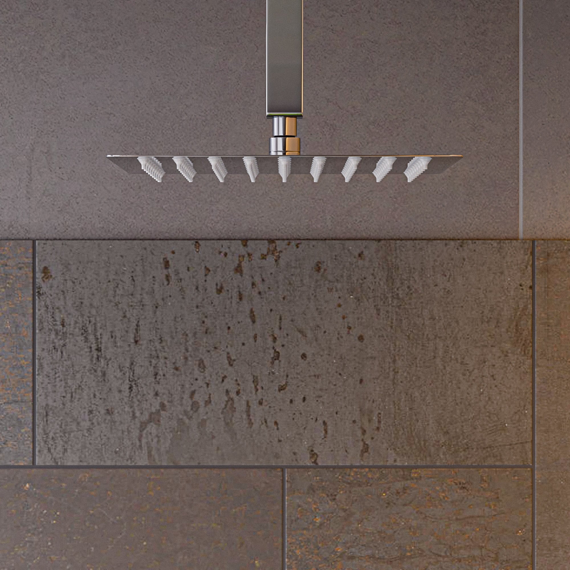 ALFI RAIN8S-PSS 1.0 -Spray Polished Stainless Steel 8-in Square Rain Shower Head 1.8 GPM