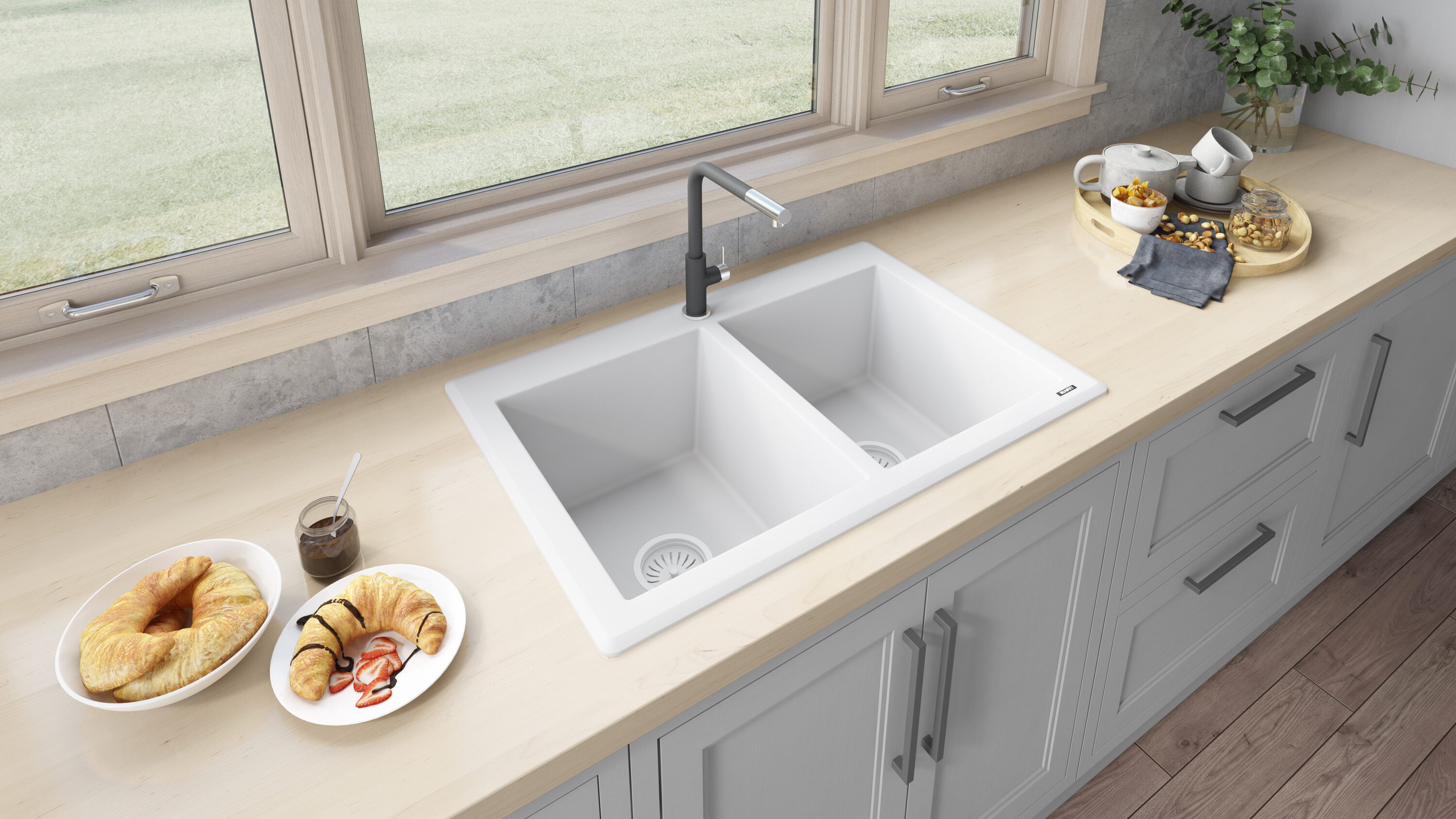 Ruvati RVG1388WH Kitchen-Sinks - View #9