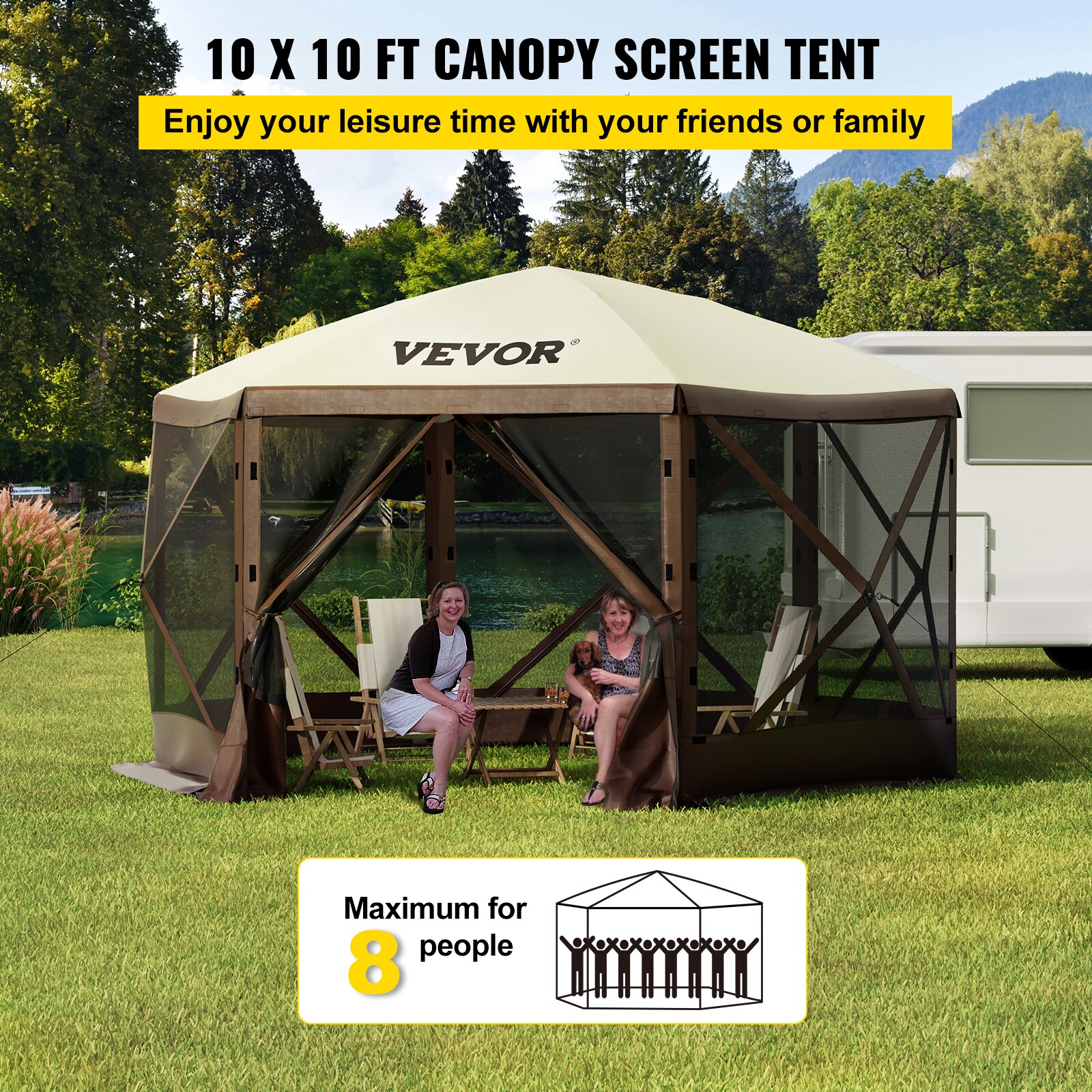 VEVOR MZY610FT10FT67P5KV0 Wood-Resin-Gazebos - View #3
