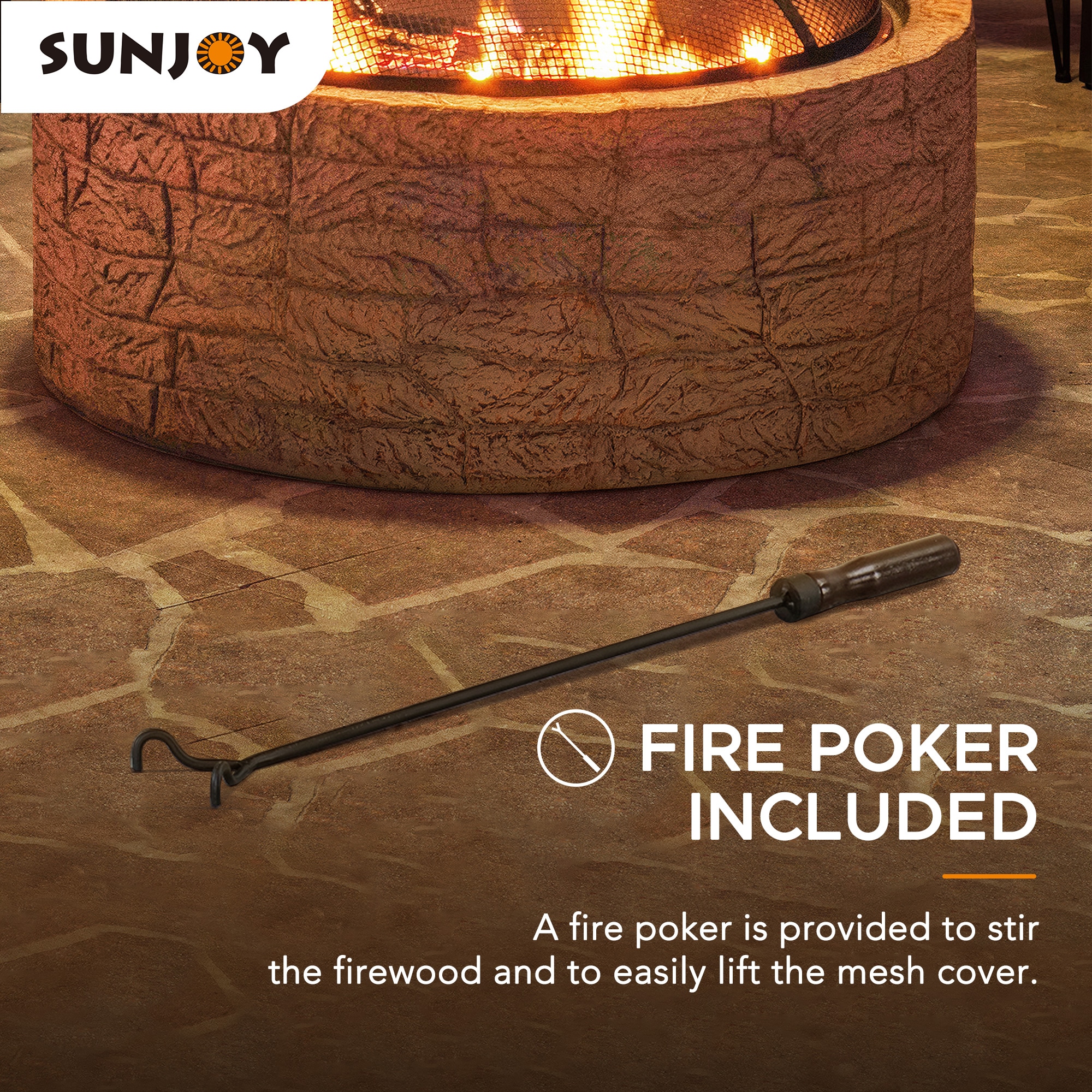 Sunjoy A301016305 Outdoor-Woodburning-Firepits - View #4